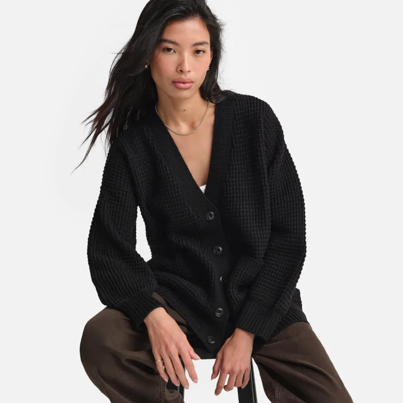 Merino Waffle Cardigan sold by MATE the Label