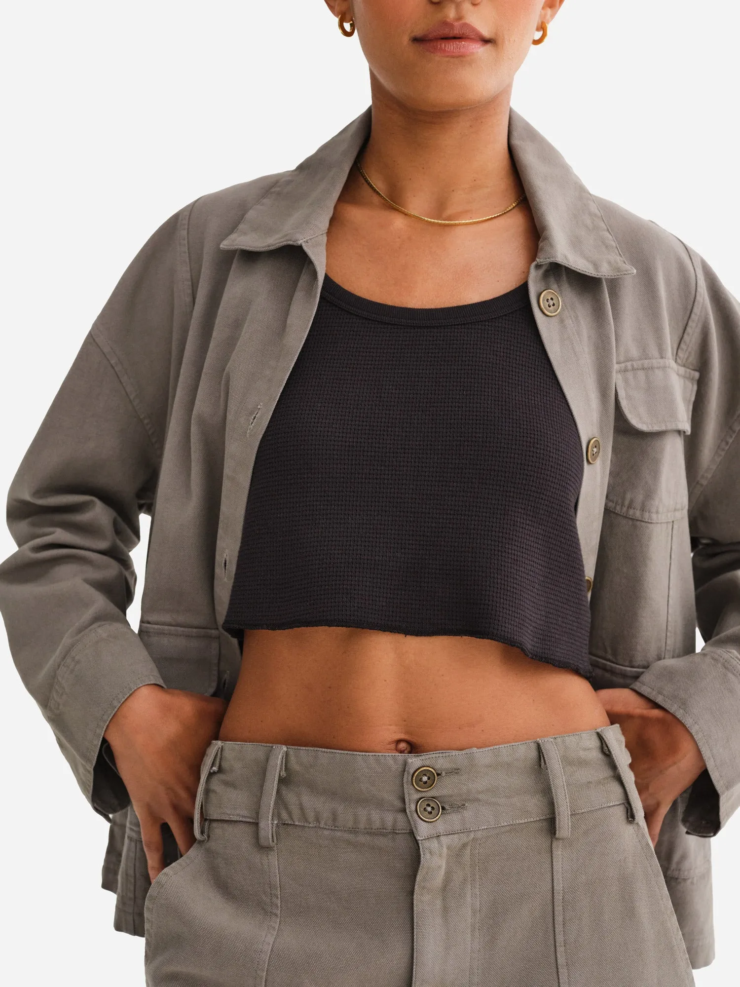 Organic Cotton Canvas Chore Jacket sold by MATE the Label product image thumbnail 3