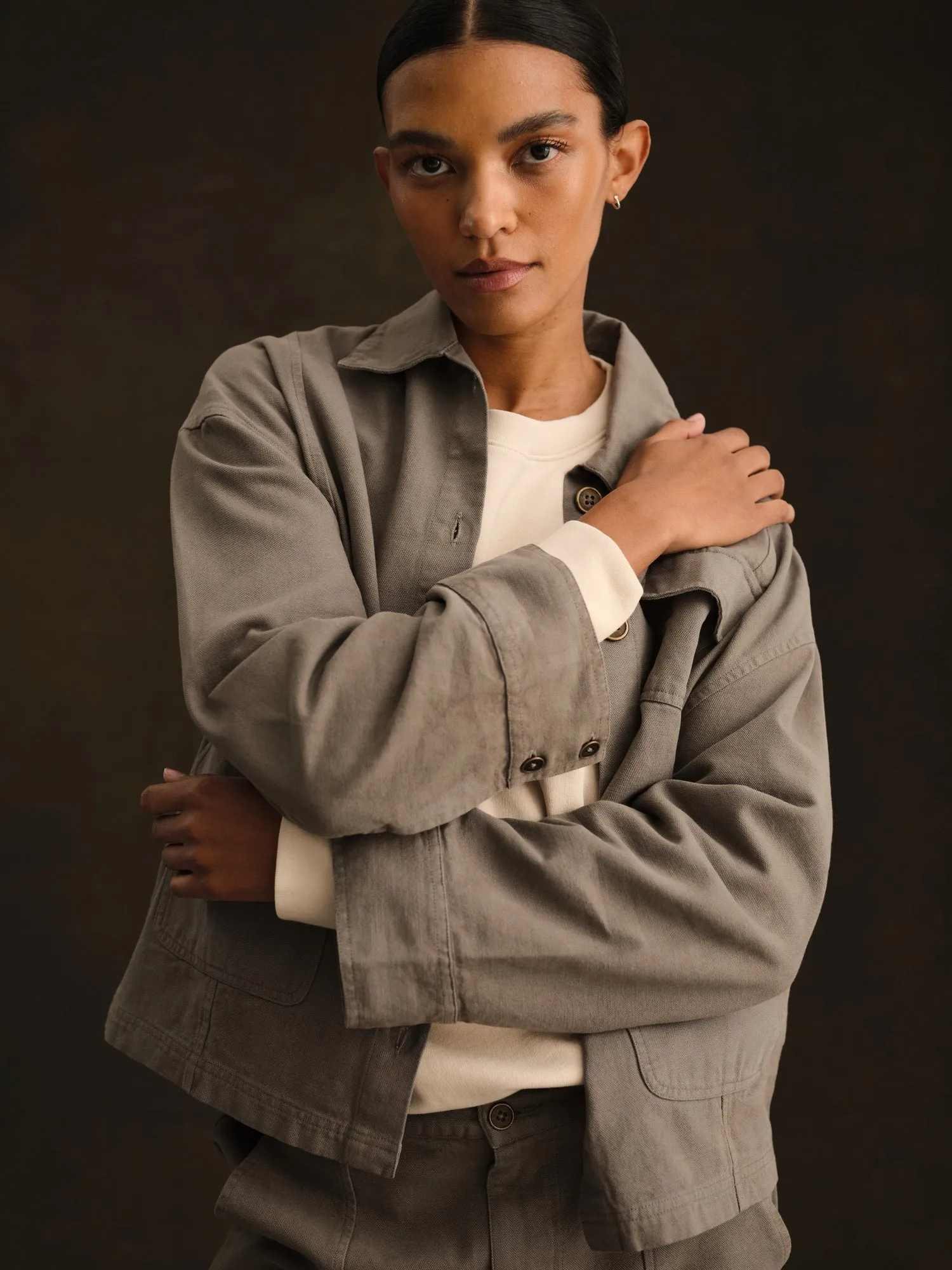 Organic Cotton Canvas Chore Jacket sold by MATE the Label product image thumbnail 2