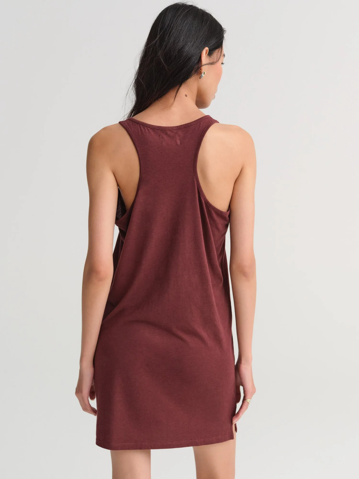 Tencel Sleep Button Down Tank Dress sold by MATE the Label product image thumbnail 5