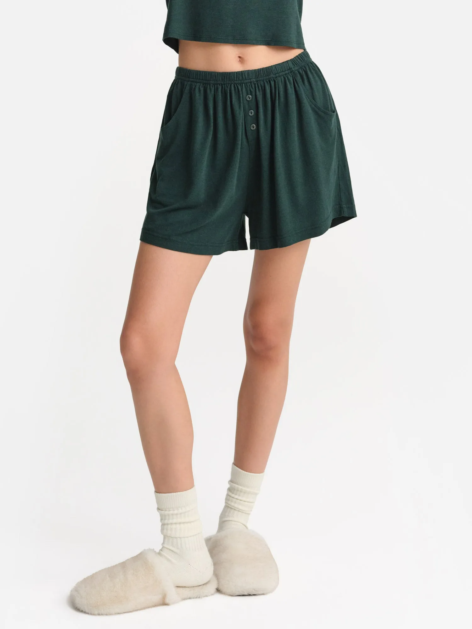 Tencel Sleep Boxer Short sold by MATE the Label product image thumbnail 4