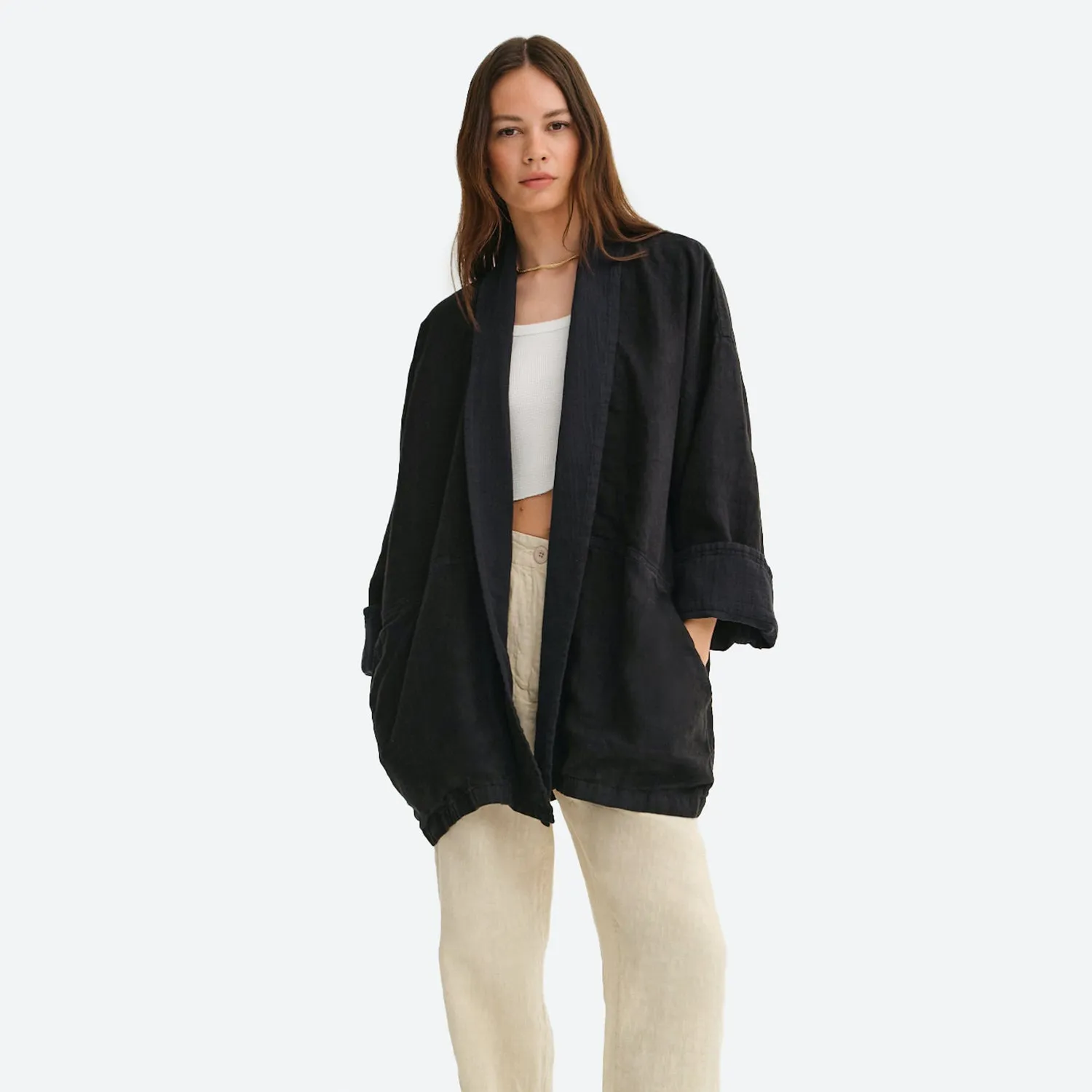 Organic Linen Gauze Jacket sold by MATE the Label