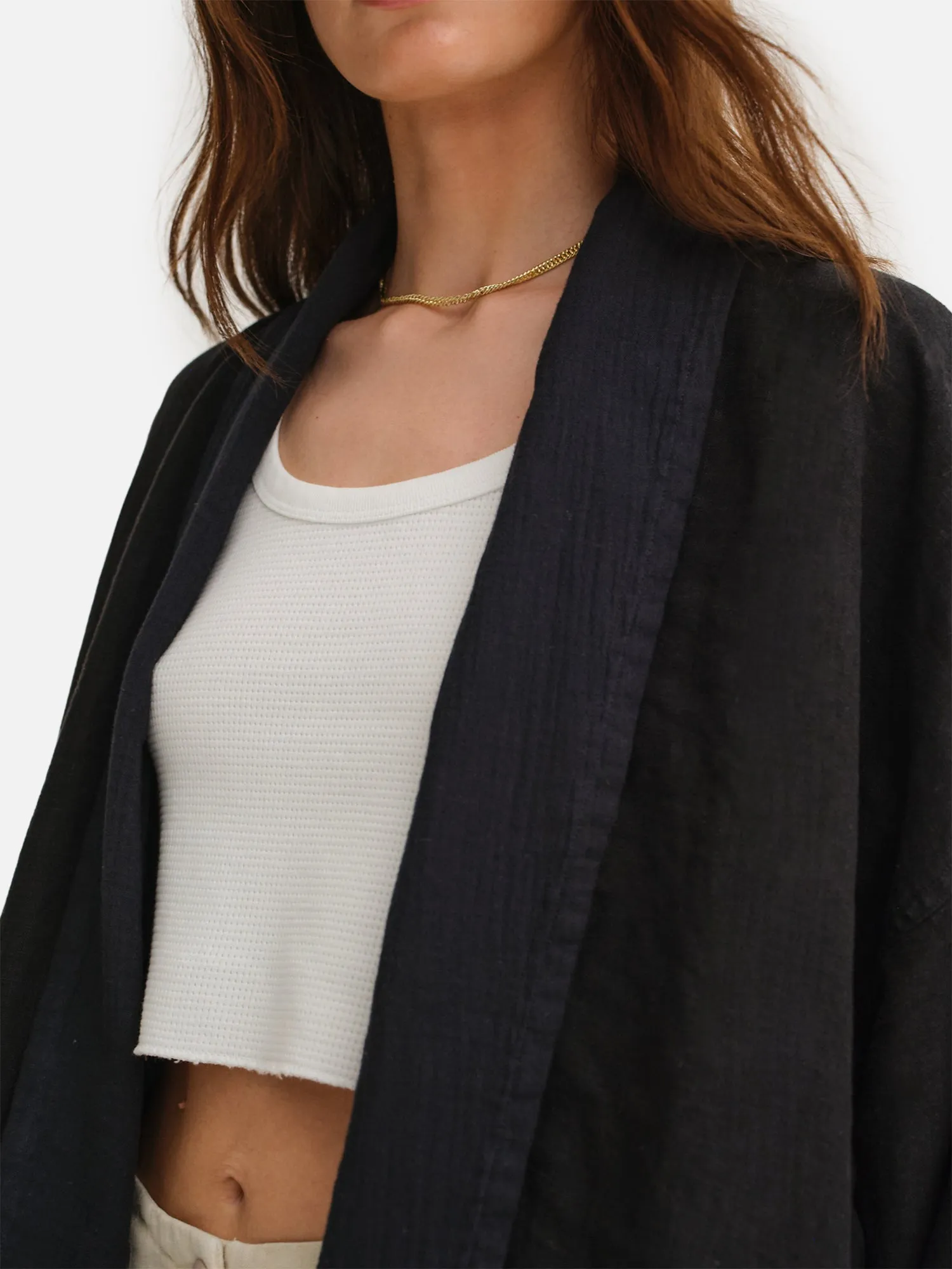 Organic Linen Gauze Jacket sold by MATE the Label product image thumbnail 4