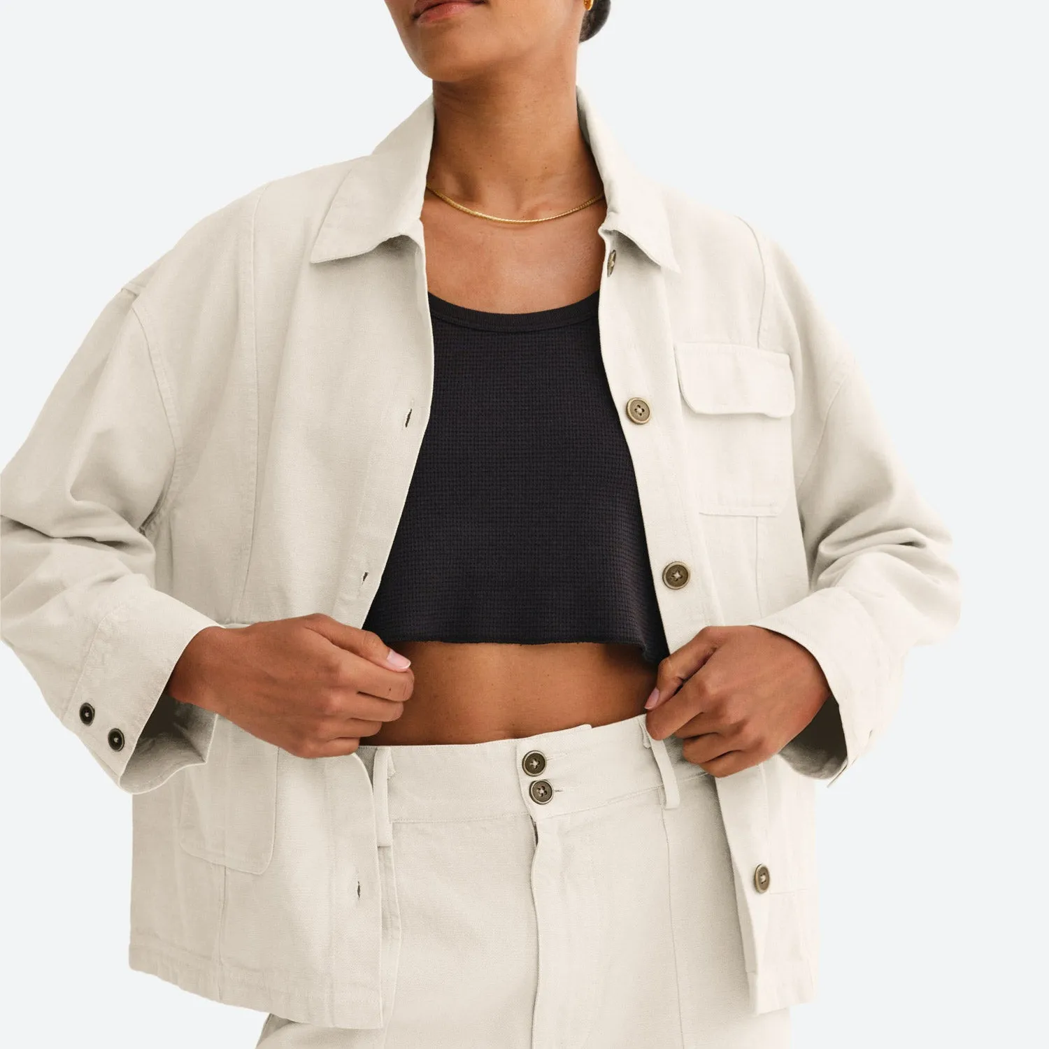 Organic Cotton Canvas Chore Jacket sold by MATE the Label