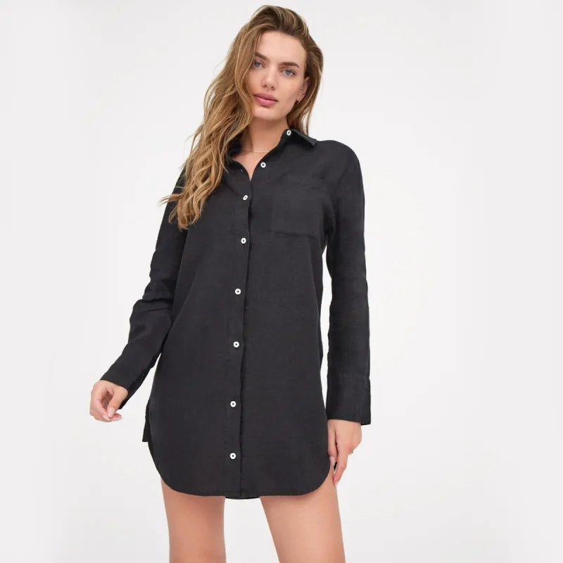 Linen Shirt Dress sold by MATE the Label