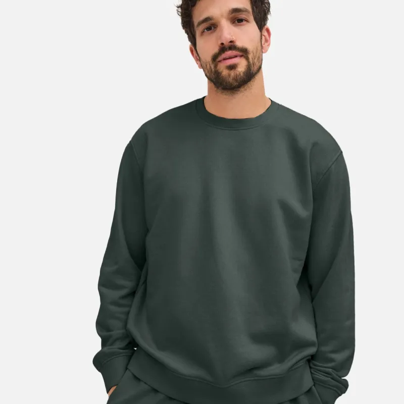 Men's Organic Fleece Crew Neck Sweatshirt sold by MATE the Label