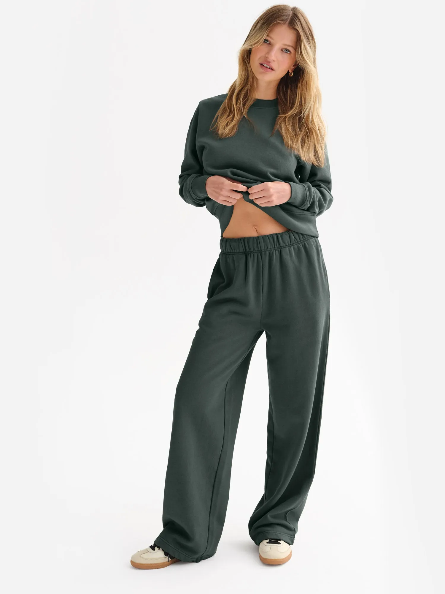 Organic Fleece Straight Leg Sweatpant sold by MATE the Label product image thumbnail 4