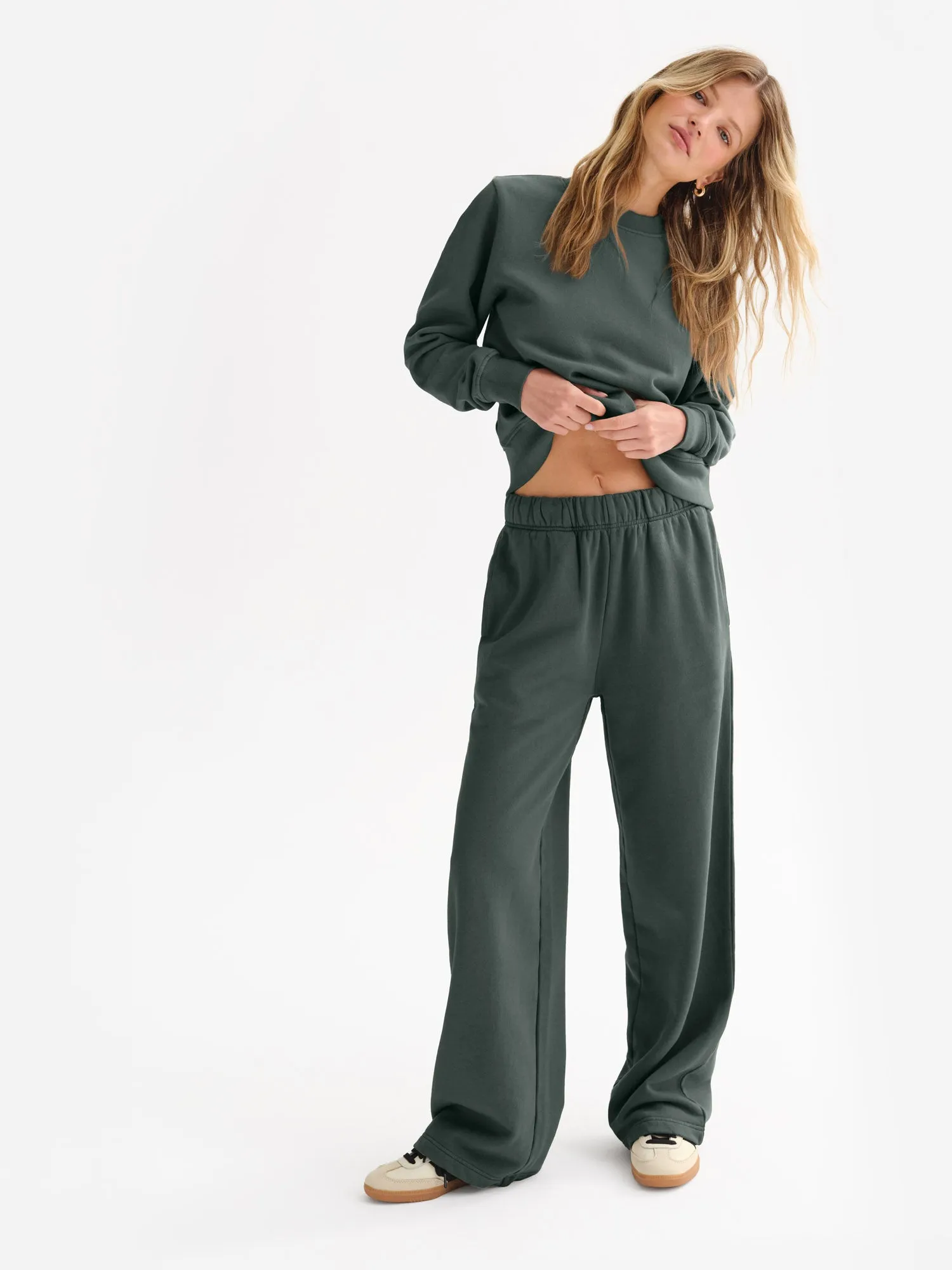 Organic Fleece Straight Leg Sweatpant sold by MATE the Label product image thumbnail 3