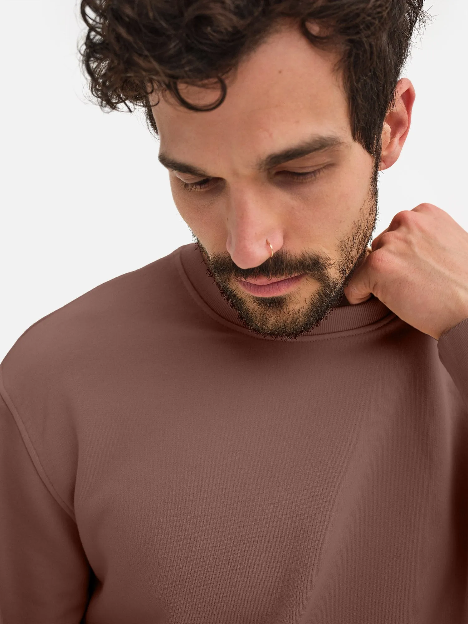 Men's Organic Fleece Crew Neck Sweatshirt sold by MATE the Label product image thumbnail 3