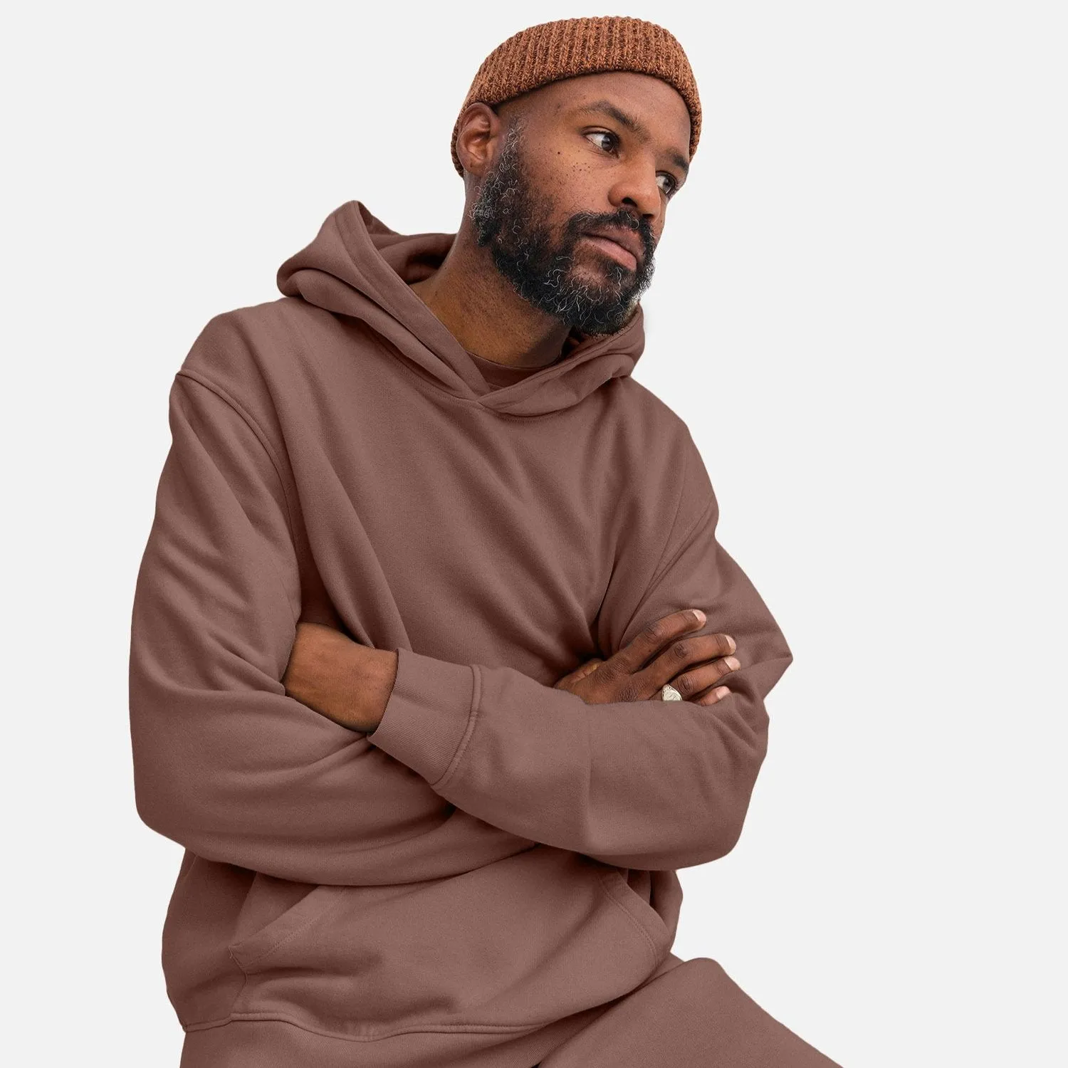 Men's Organic Fleece Hoodie sold by MATE the Label