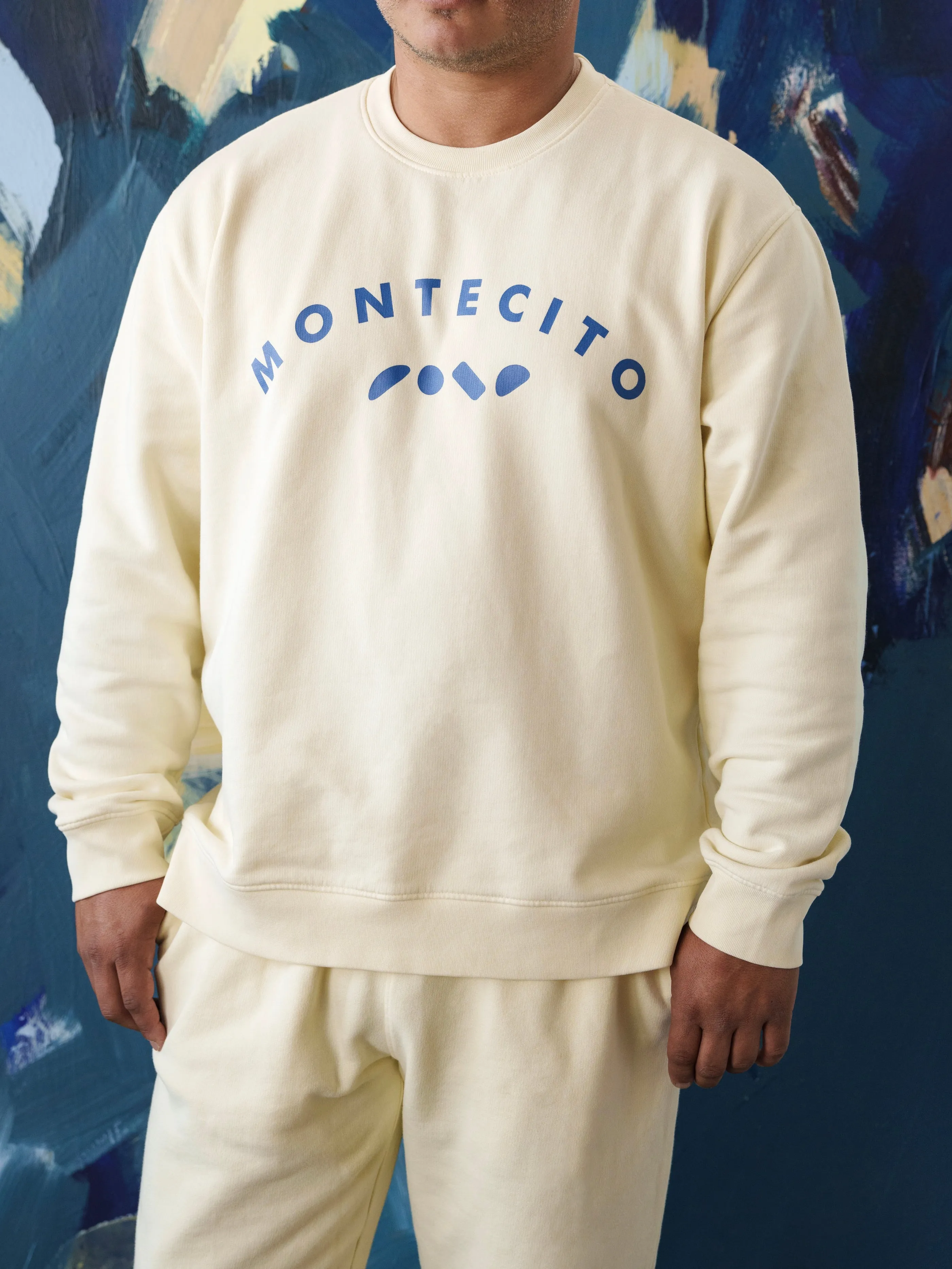 Men's Organic Fleece Graphic Classic Neck Sweatshirt sold by MATE the Label product image thumbnail 5