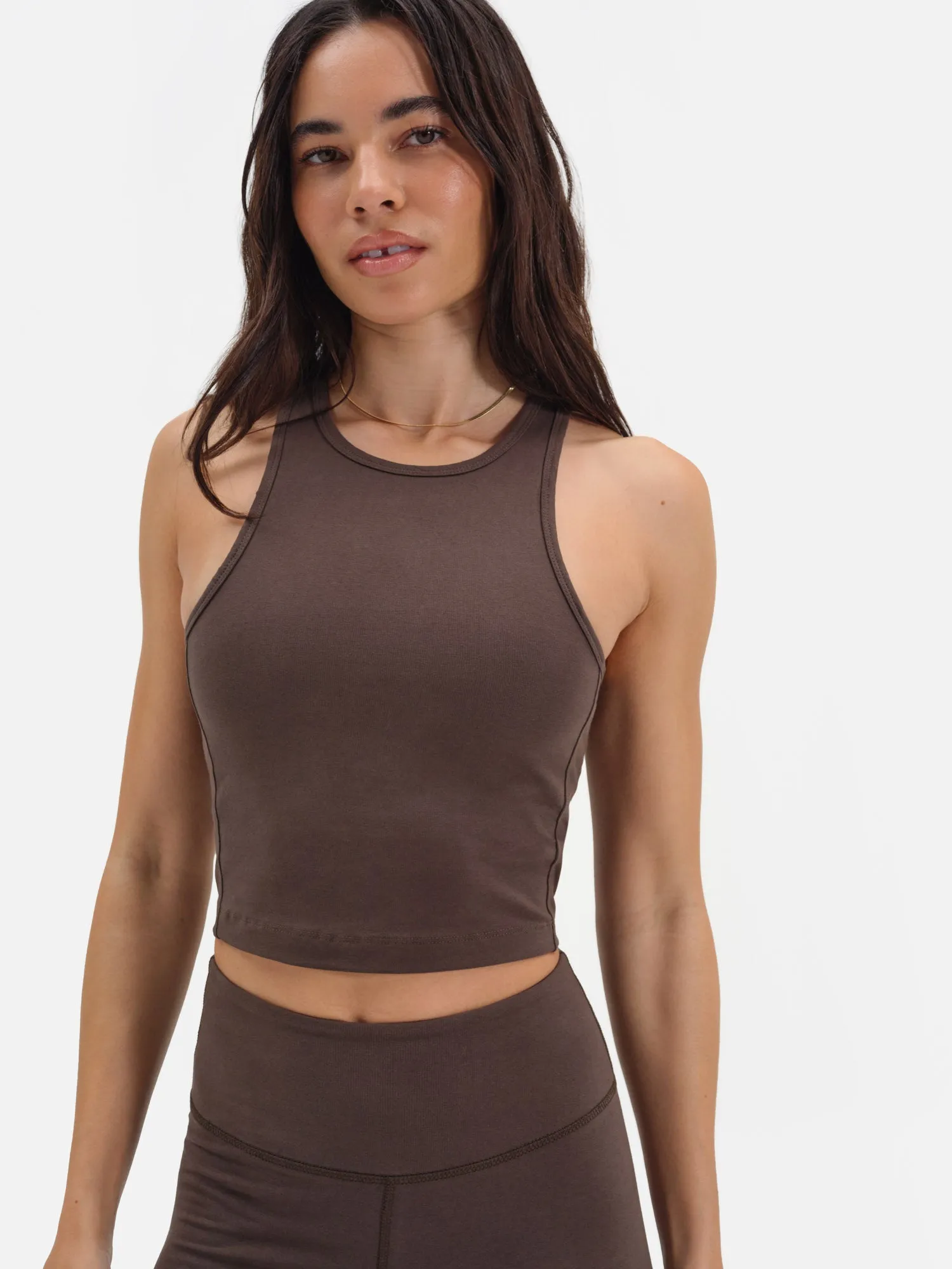 Organic Stretch High Neck Tank sold by MATE the Label product image thumbnail 2