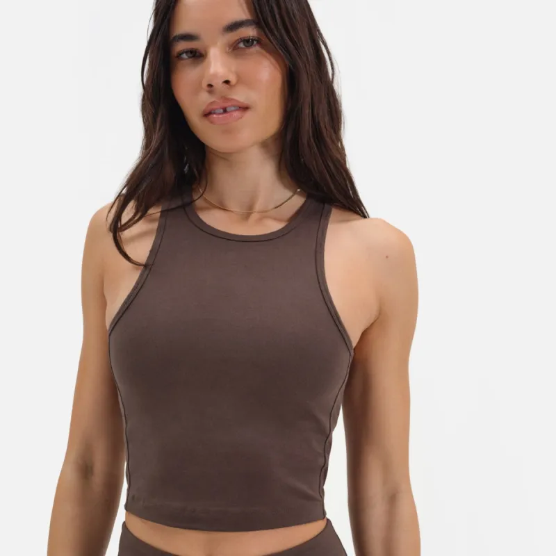 Organic Stretch High Neck Tank sold by MATE the Label