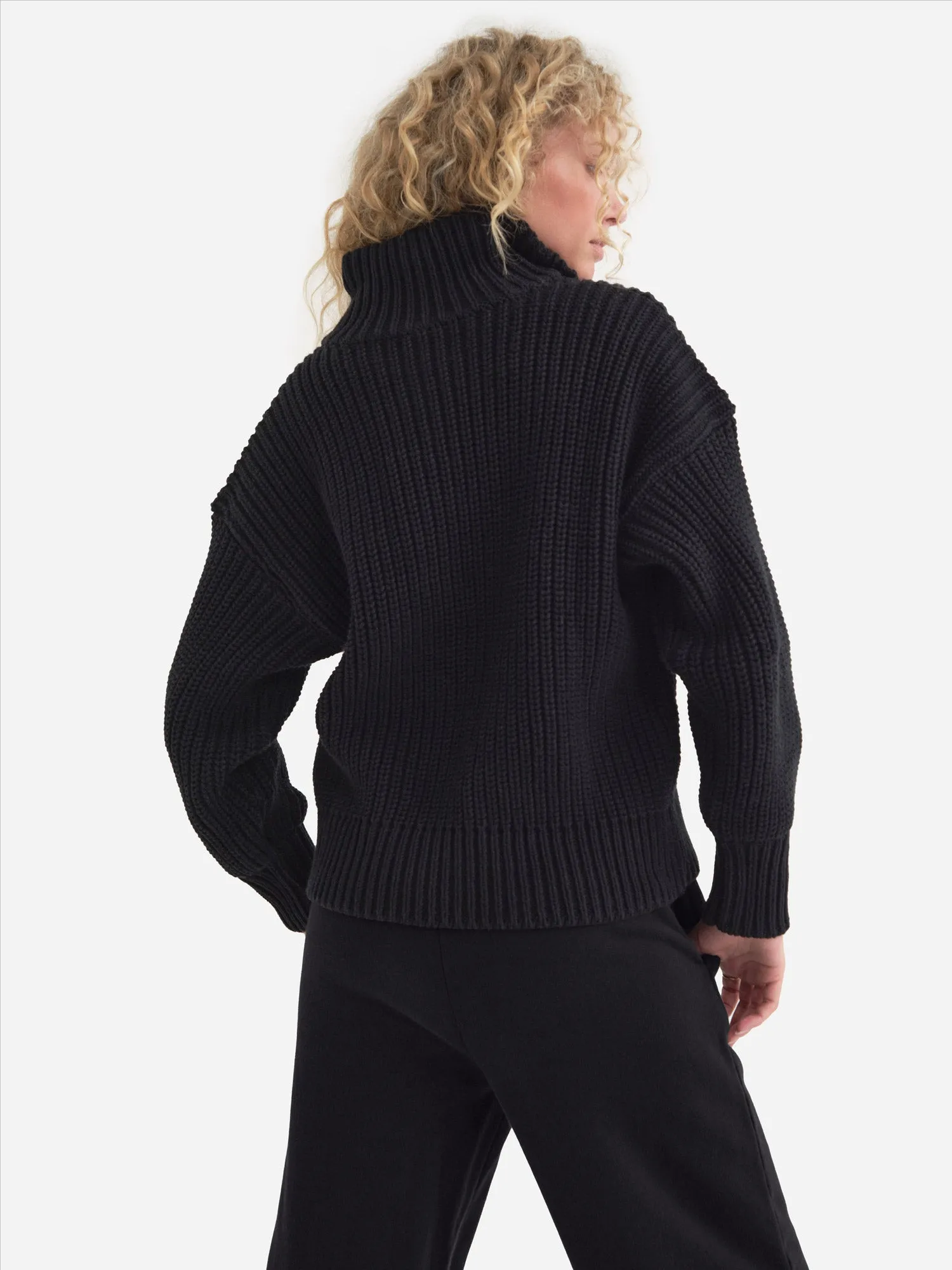 Organic Knit Half-Zip Sweater sold by MATE the Label product image thumbnail 5