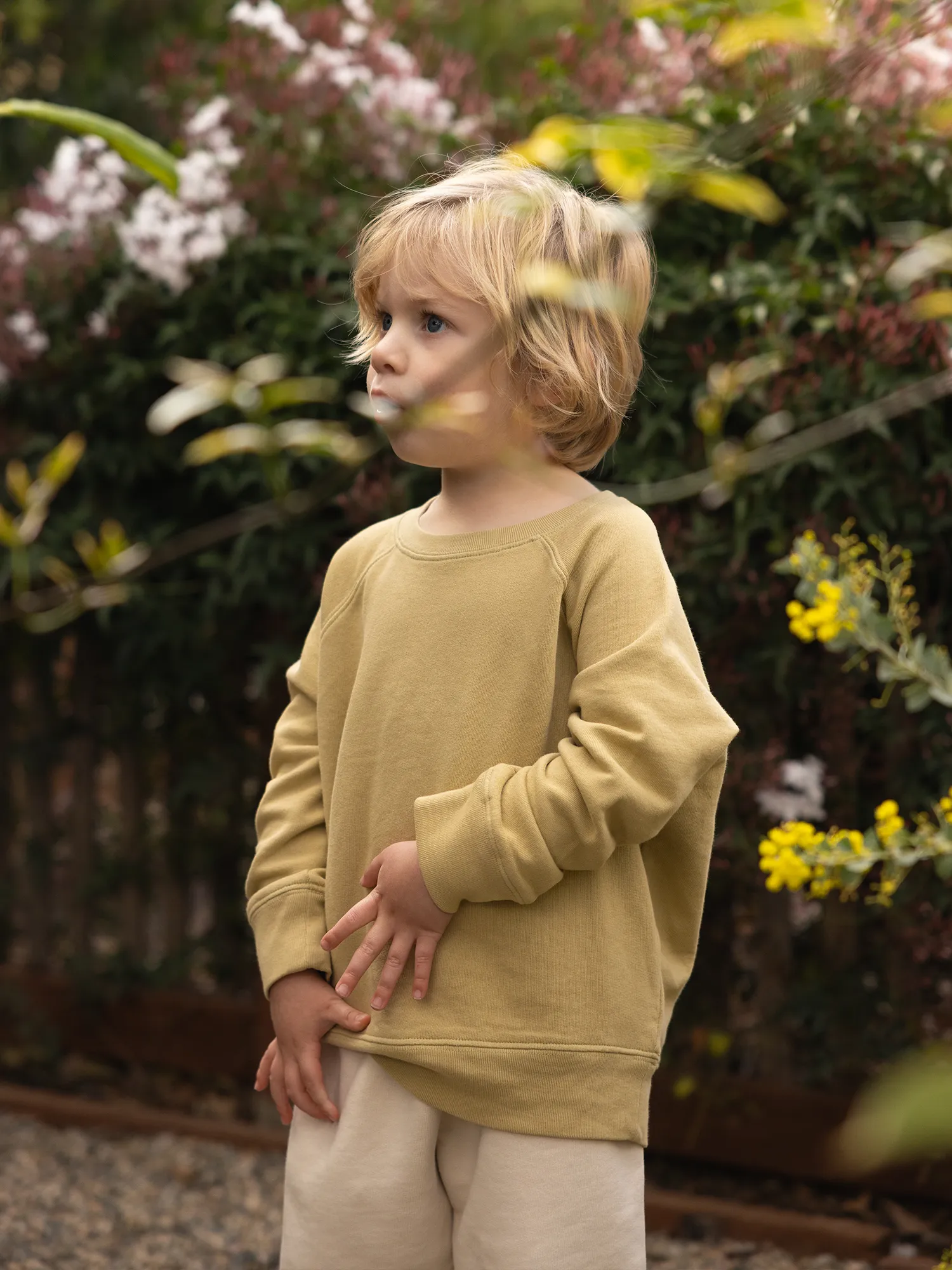 Mini Organic Lightweight Terry Raglan Sweatshirt sold by MATE the Label product image thumbnail 2