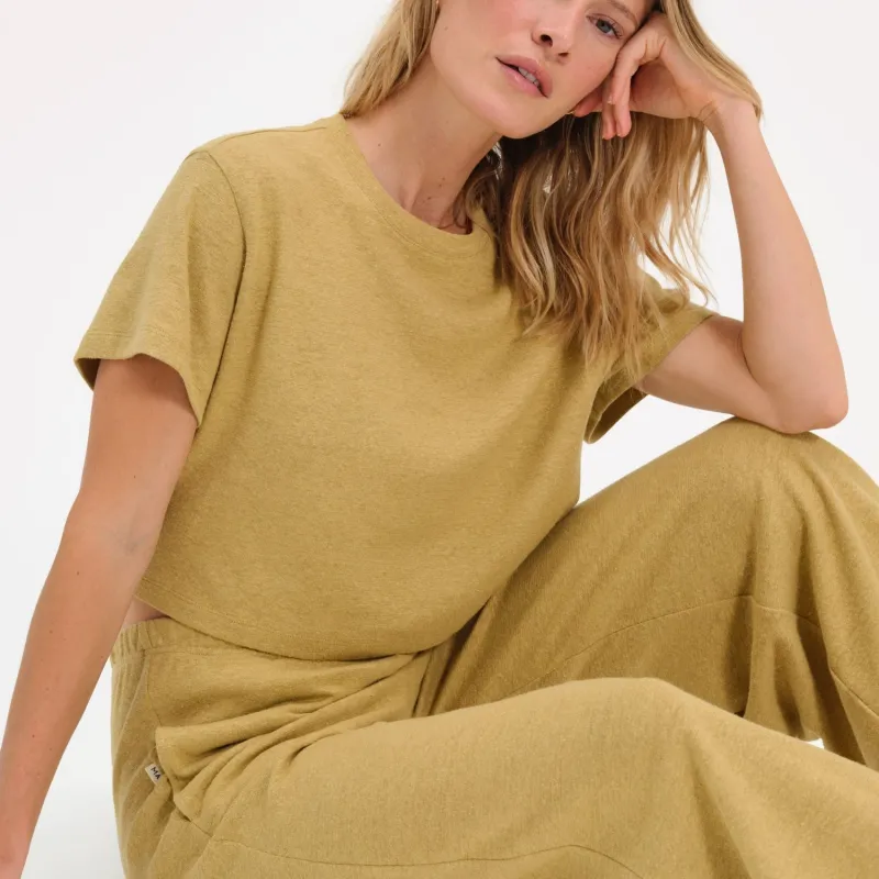 Regenerative Hemp Relaxed Crop Tee sold by MATE the Label