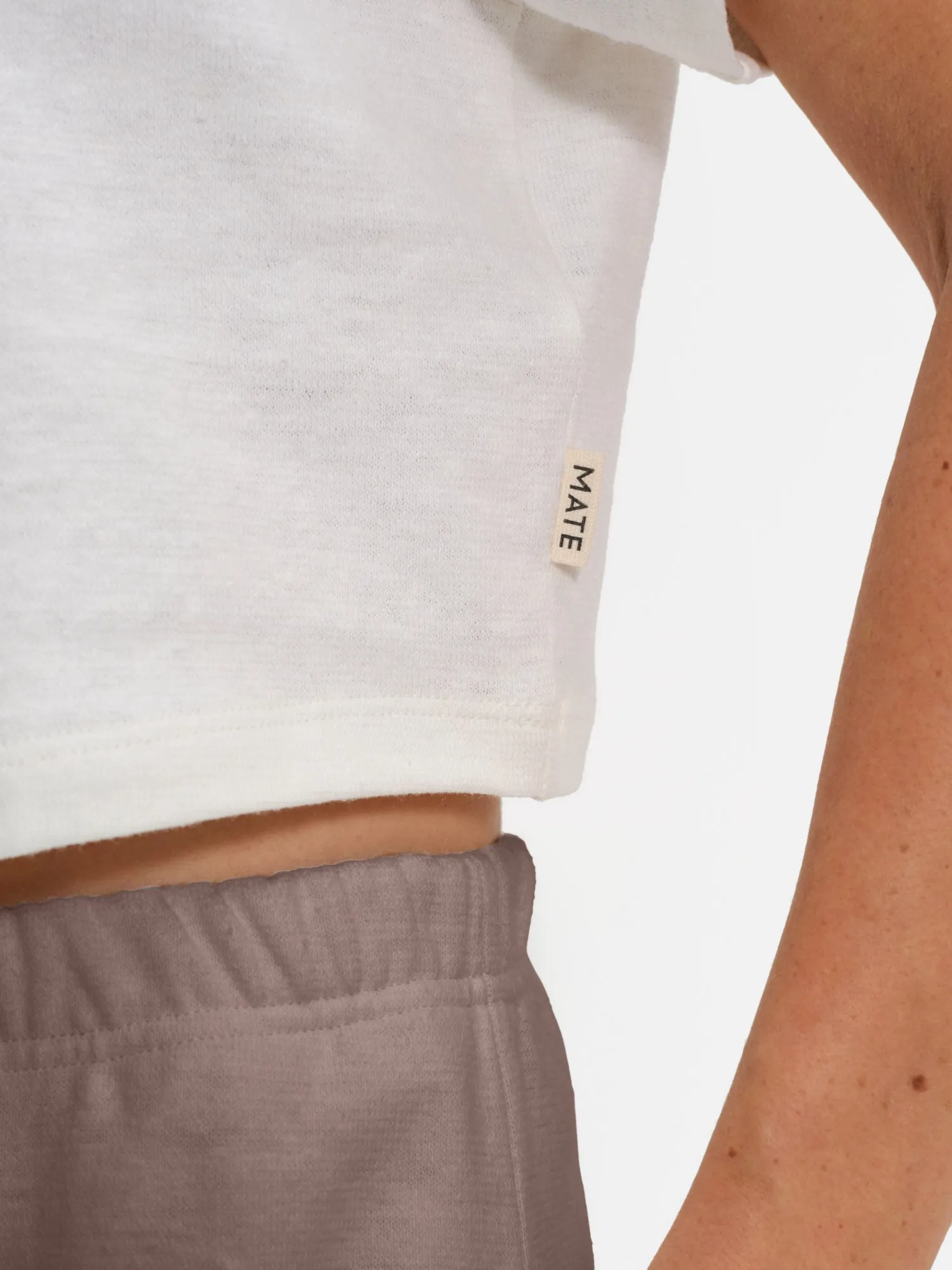 Regenerative Hemp Relaxed Crop Tee sold by MATE the Label product image thumbnail 5