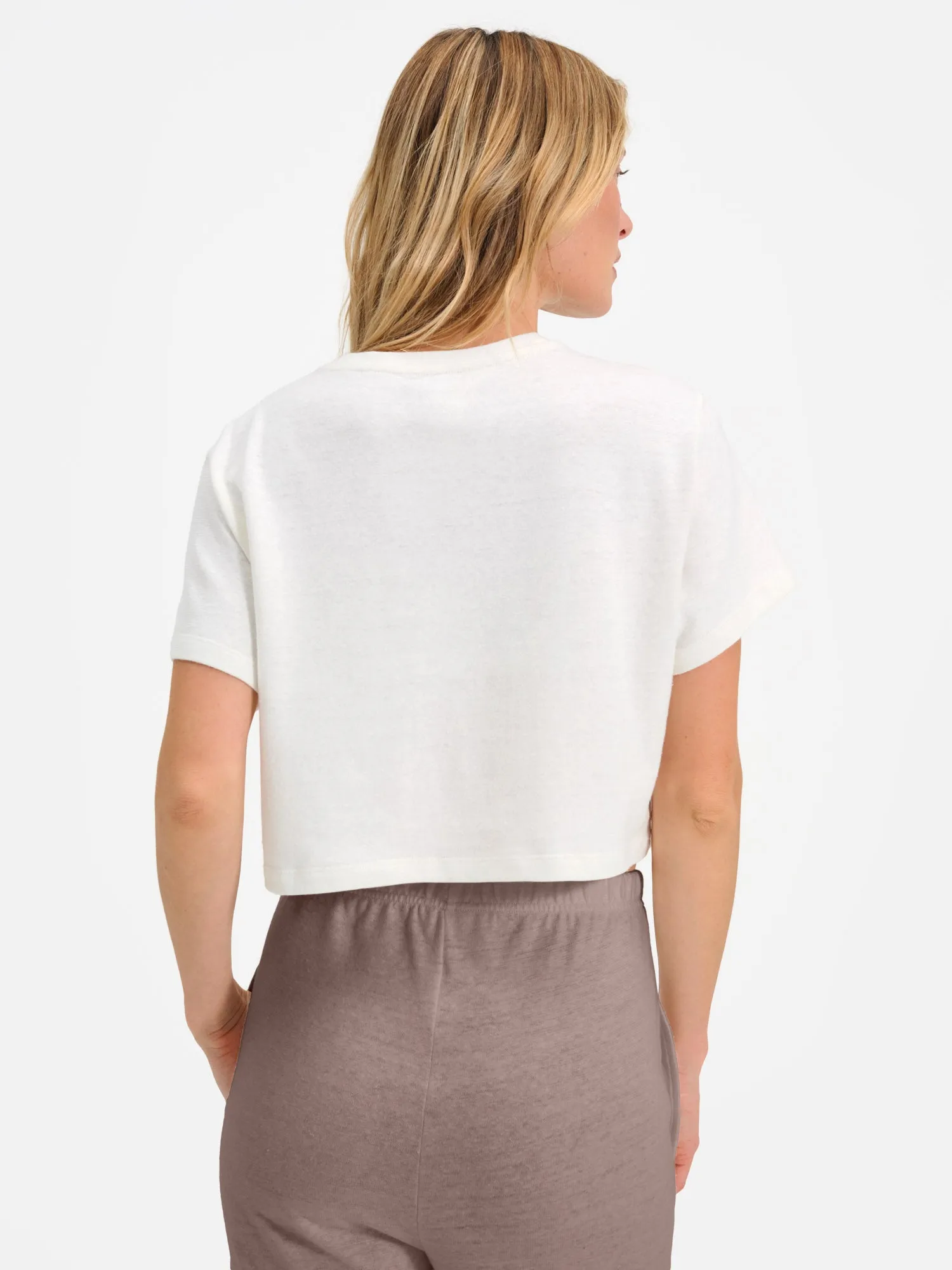 Regenerative Hemp Relaxed Crop Tee sold by MATE the Label product image thumbnail 3