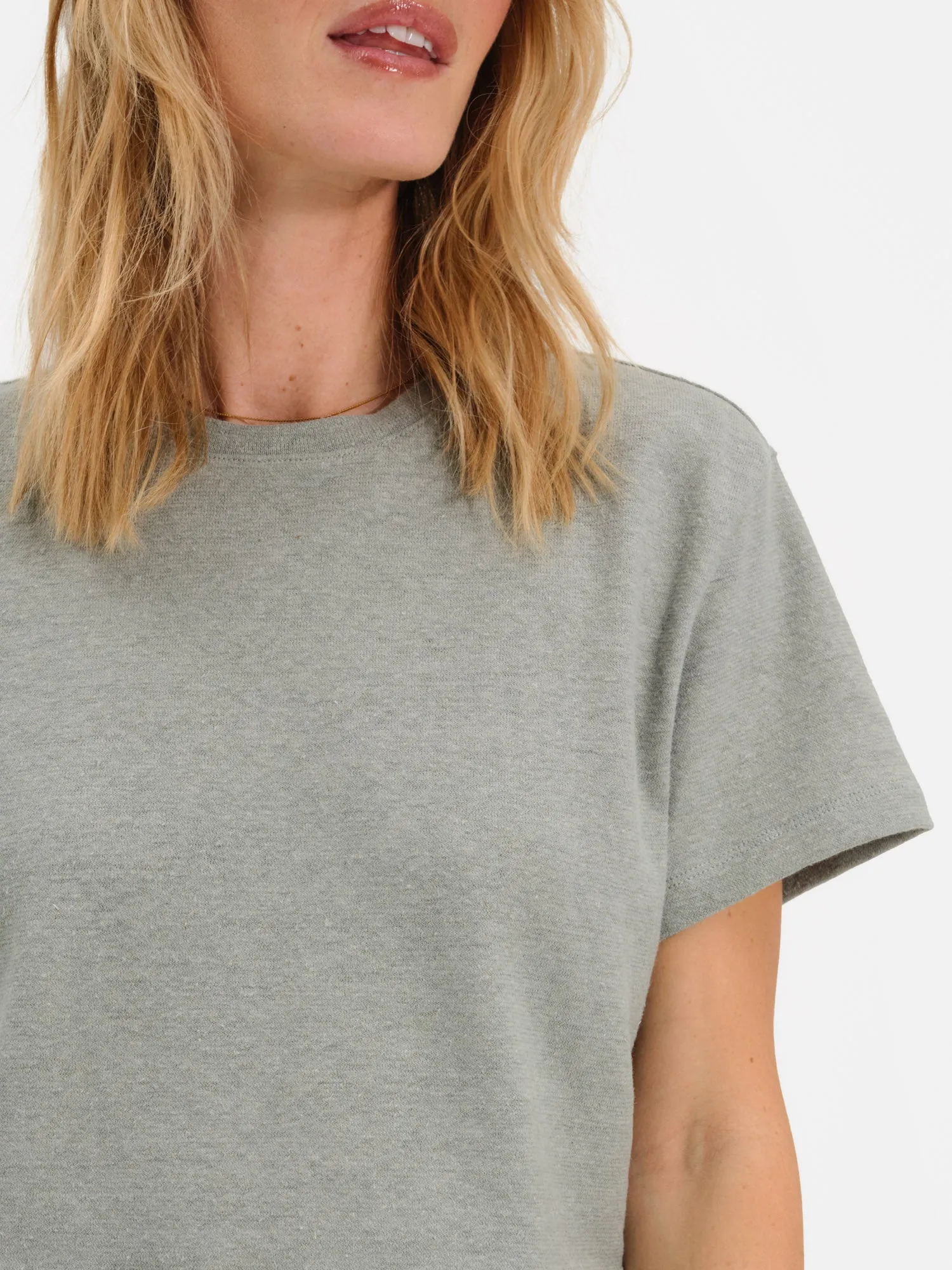 Regenerative Hemp Relaxed Crop Tee sold by MATE the Label product image thumbnail 4