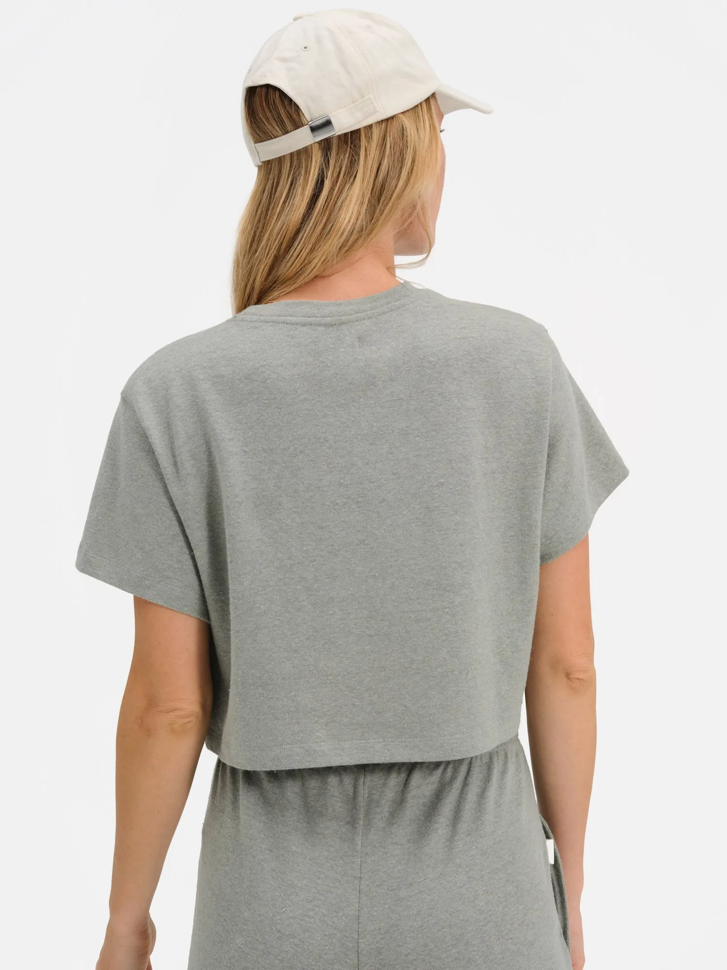 Regenerative Hemp Relaxed Crop Tee sold by MATE the Label product image thumbnail 3