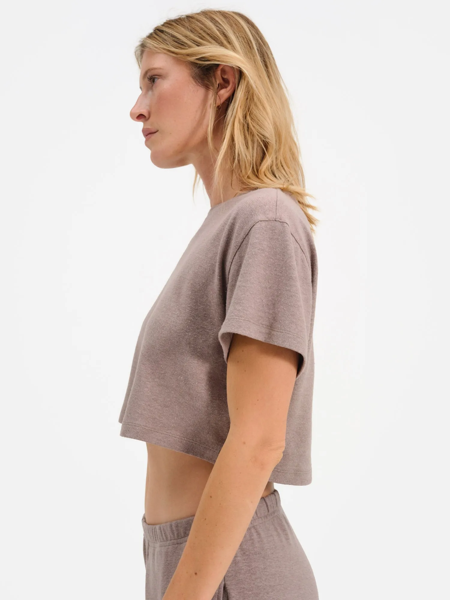 Regenerative Hemp Relaxed Crop Tee sold by MATE the Label product image thumbnail 5