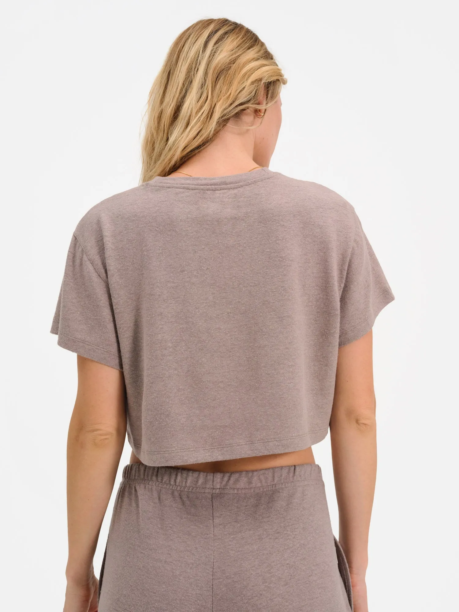Regenerative Hemp Relaxed Crop Tee sold by MATE the Label product image thumbnail 3