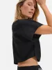 Organic Linen Crop Tee sold by MATE the Label
