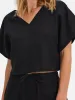 Organic Linen Crop Tee sold by MATE the Label