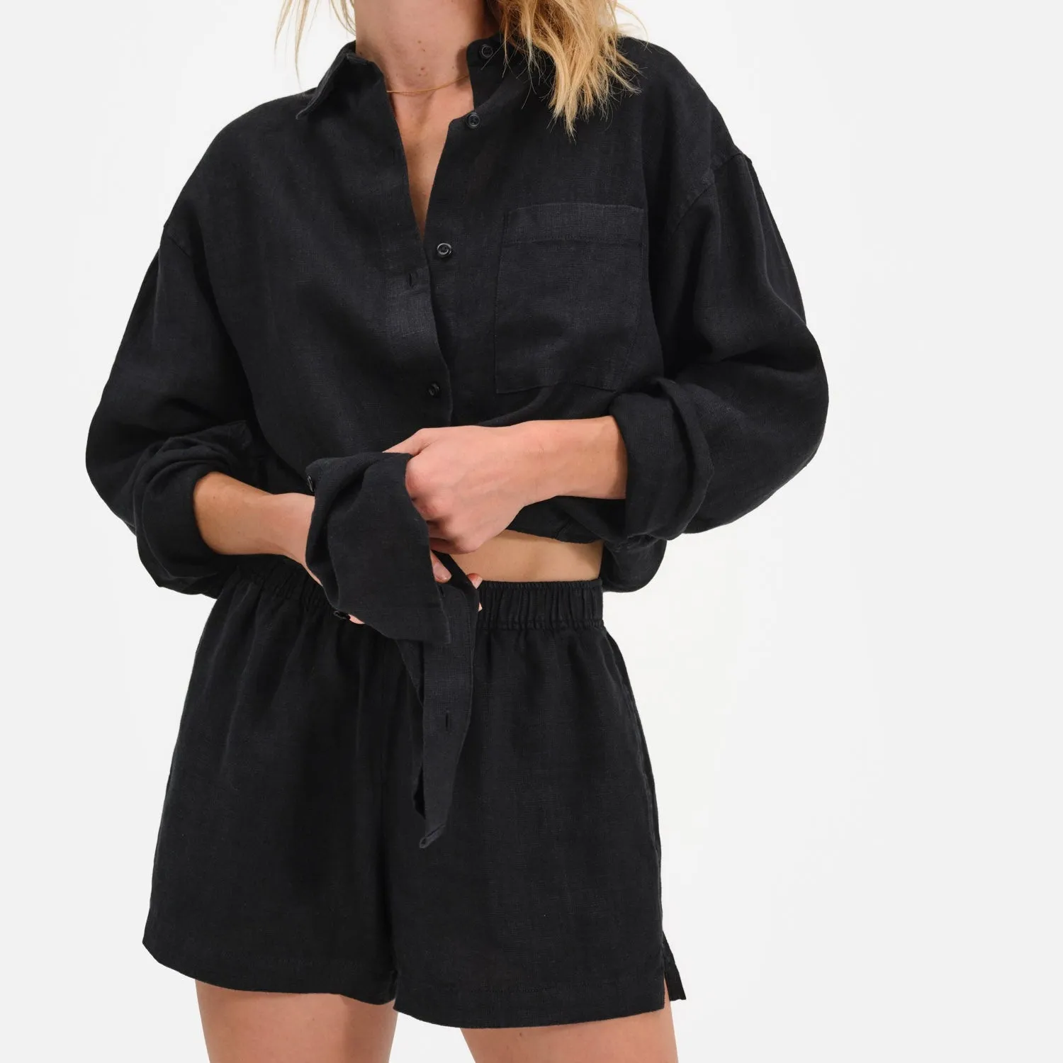 Organic Linen Short sold by MATE the Label