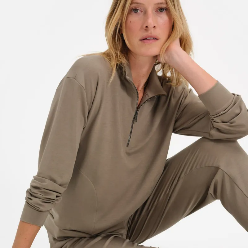 Seacell Tencel Quarter Zip Pullover sold by MATE the Label