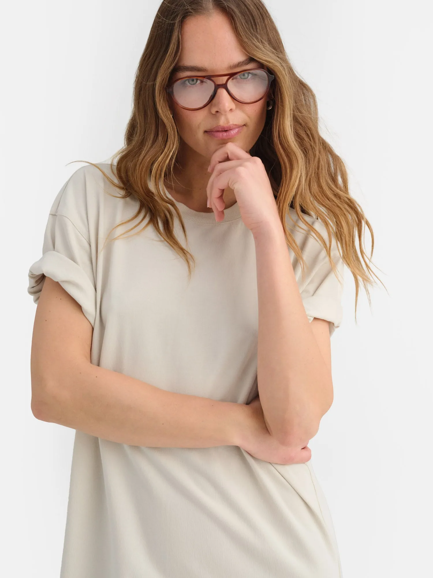 Organic Heavyweight Tee Dress sold by MATE the Label product image thumbnail 4