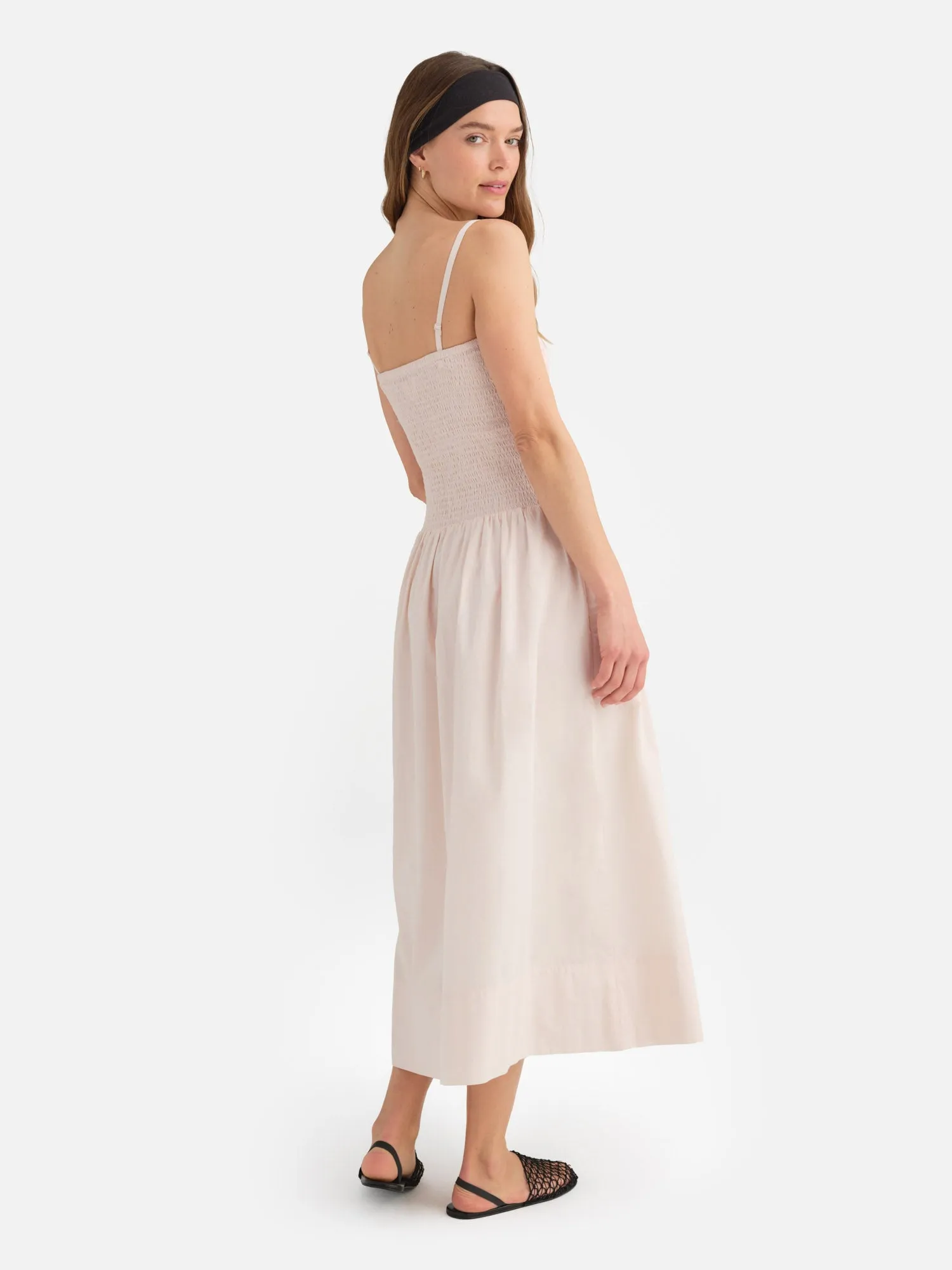 Organic Poplin Smocked Dress sold by MATE the Label product image thumbnail 3