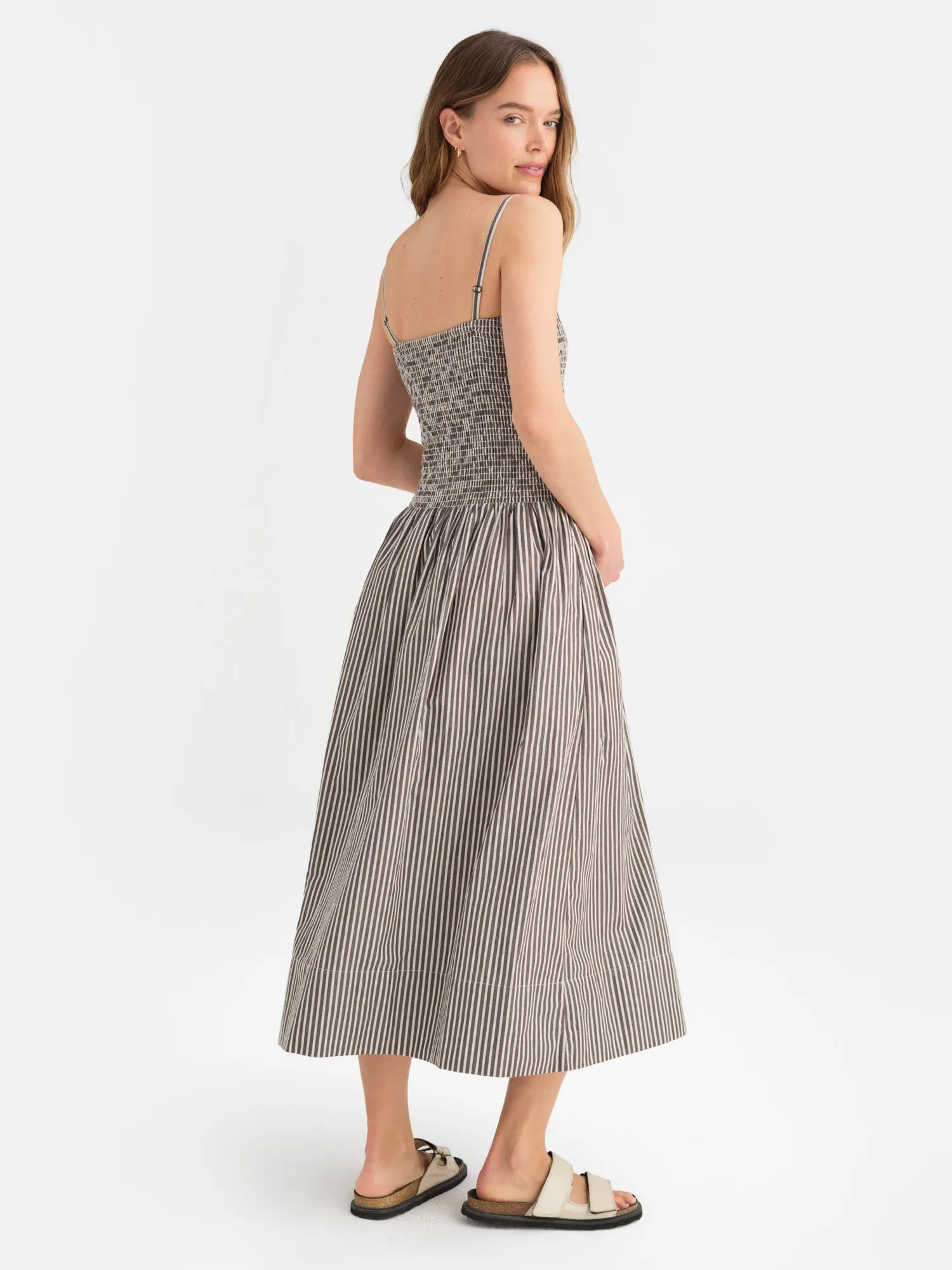 Organic Poplin Smocked Dress sold by MATE the Label product image thumbnail 3