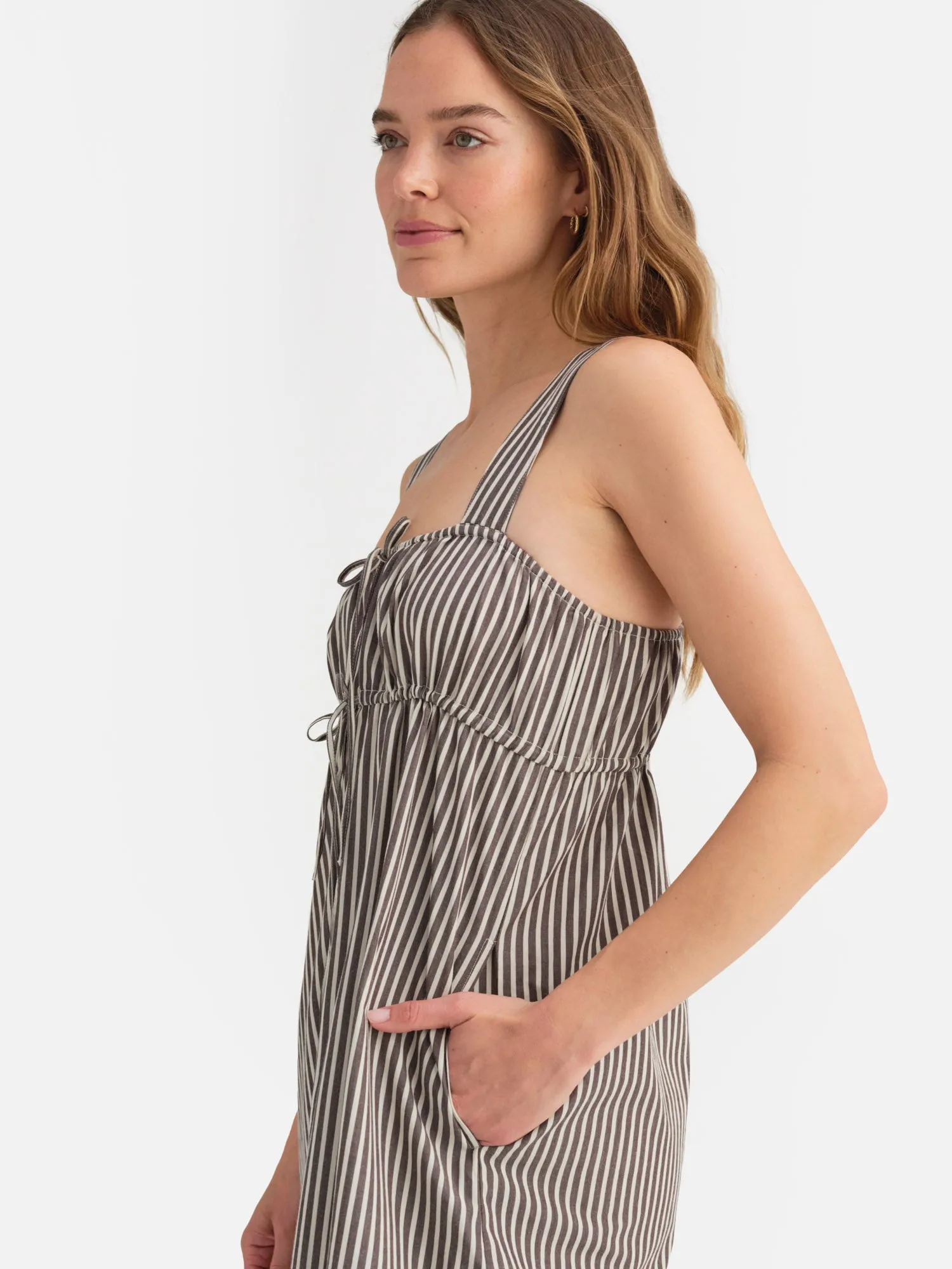 Organic Poplin Pocket Midi Dress sold by MATE the Label product image thumbnail 5
