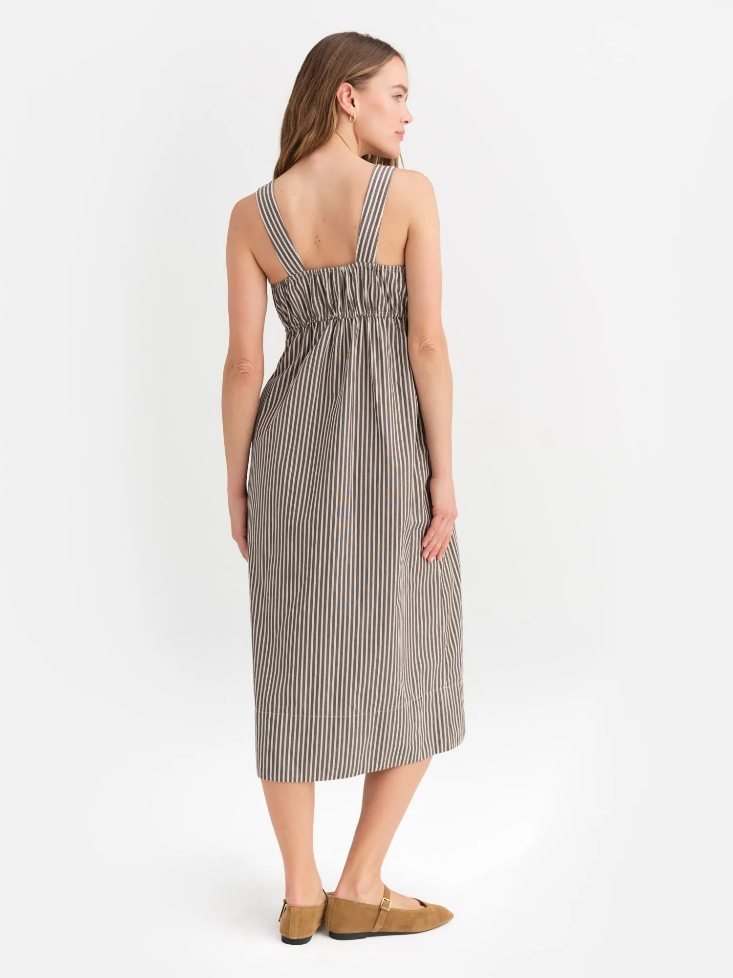 Organic Poplin Pocket Midi Dress sold by MATE the Label product image thumbnail 3