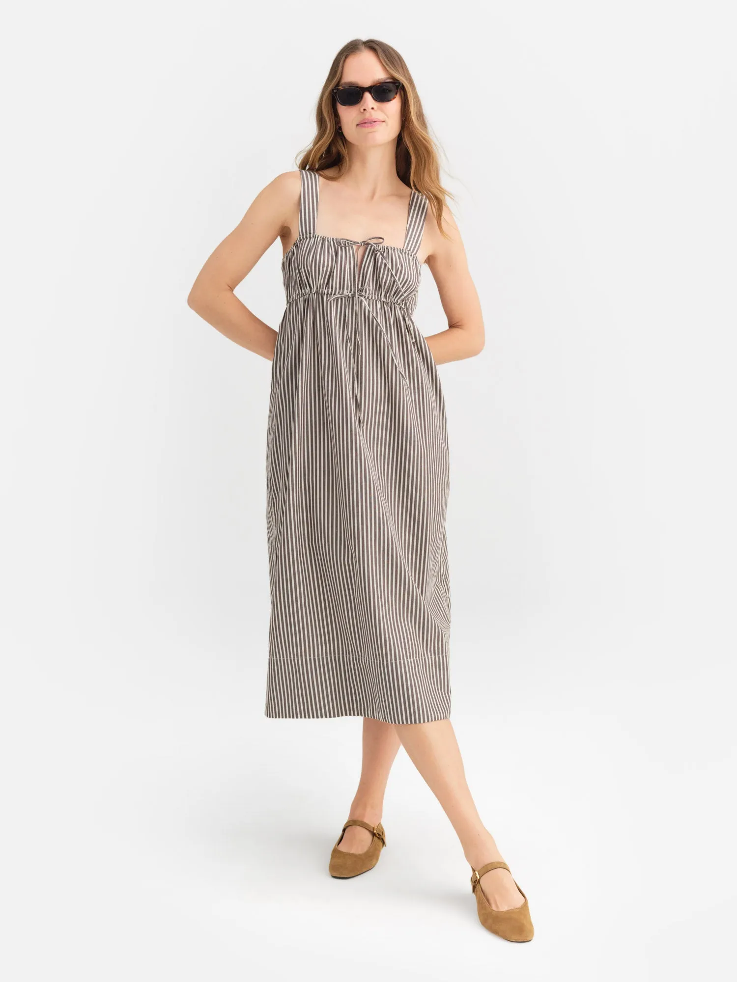 Organic Poplin Pocket Midi Dress sold by MATE the Label product image thumbnail 2