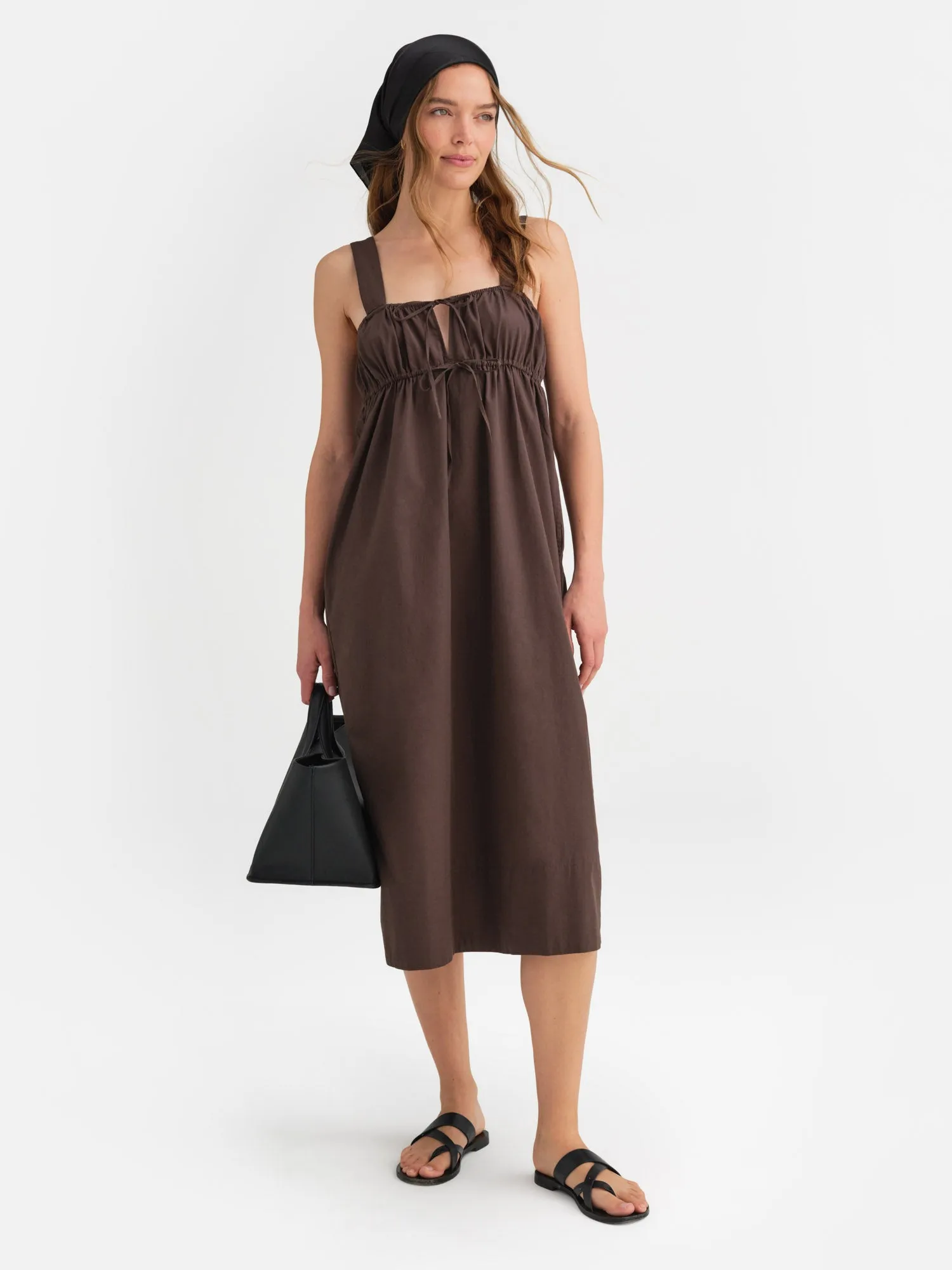 Organic Poplin Pocket Midi Dress sold by MATE the Label product image thumbnail 2