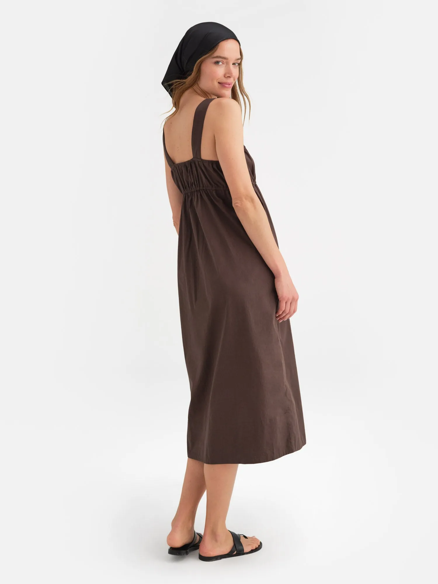 Organic Poplin Pocket Midi Dress sold by MATE the Label product image thumbnail 3