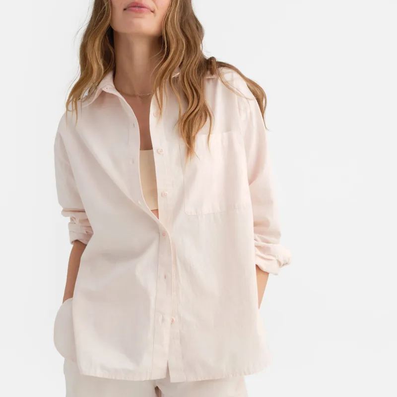 Organic Poplin Long Sleeve Button Down sold by MATE the Label