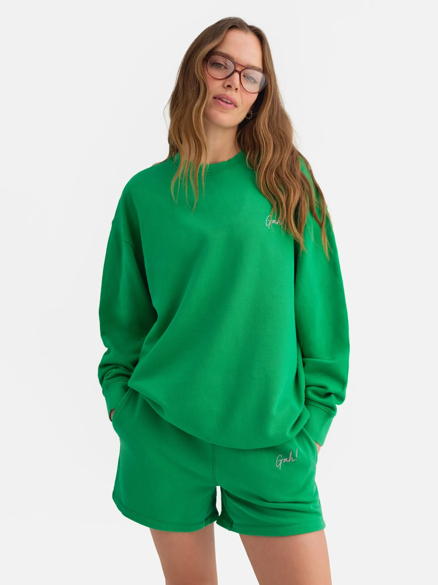 MATE x Lisa Says Gah Organic Fleece Embroidered Oversized Sweatshirt sold by MATE the Label product image thumbnail 2