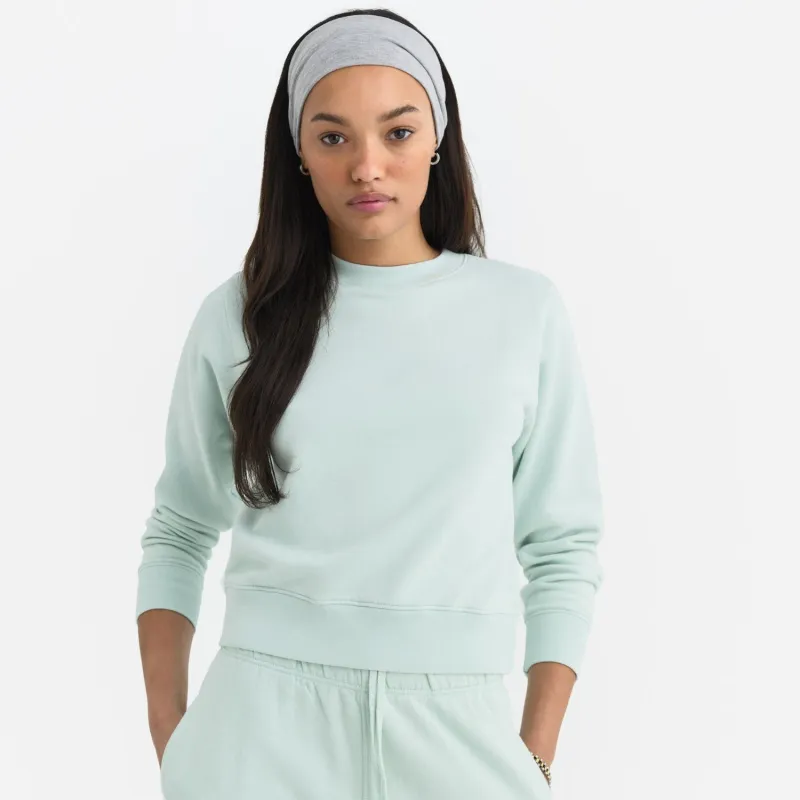 Organic Fleece Shrunken Crew Neck Sweatshirt sold by MATE the Label