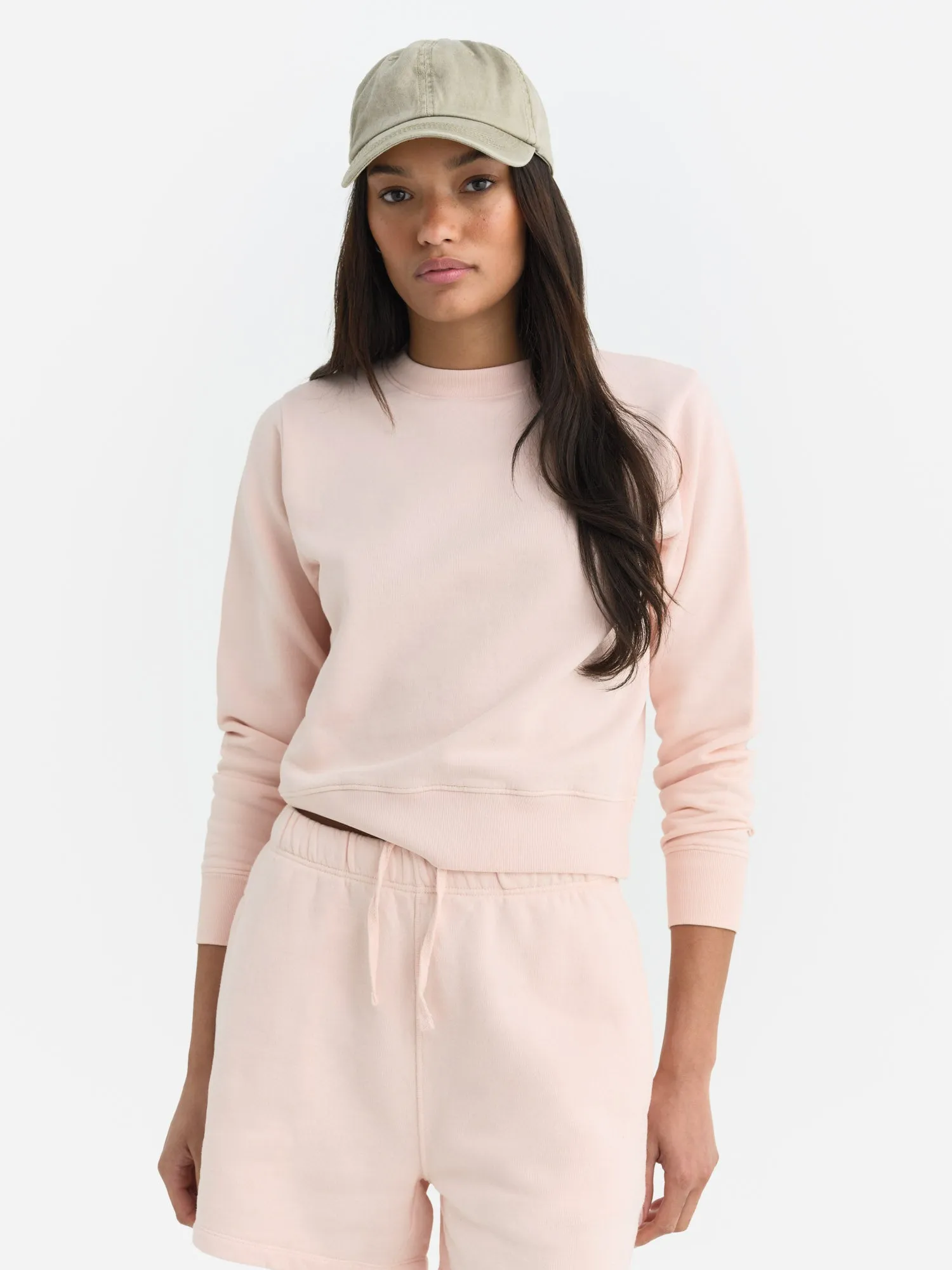 Organic Fleece Shrunken Crew Neck Sweatshirt sold by MATE the Label product image thumbnail 2