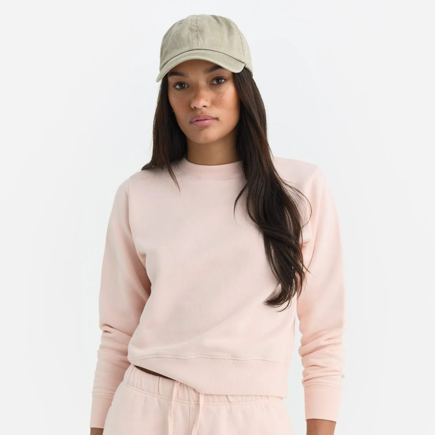 Organic Fleece Shrunken Crew Neck Sweatshirt sold by MATE the Label