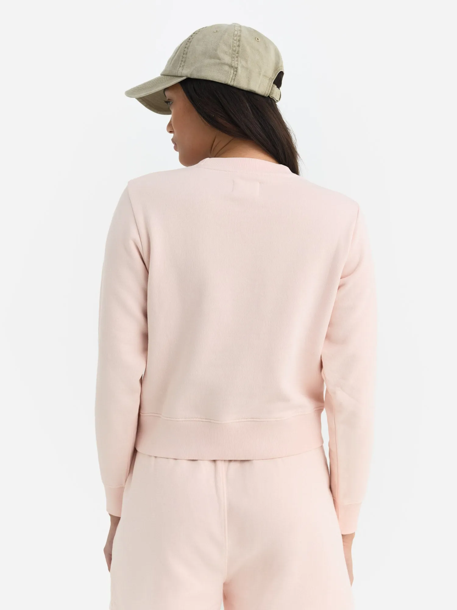 Organic Fleece Shrunken Crew Neck Sweatshirt sold by MATE the Label product image thumbnail 5