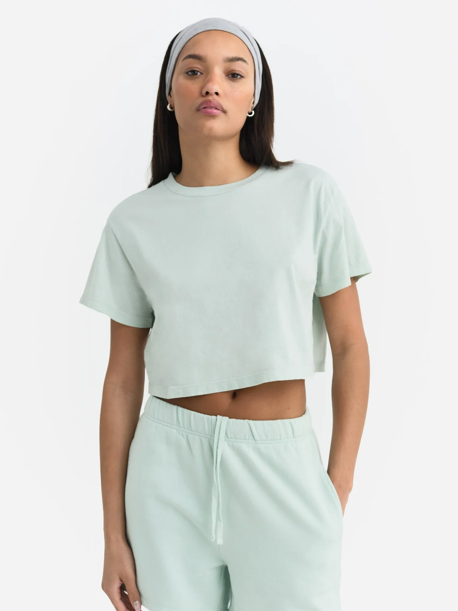 Organic Cotton Relaxed Crop Tee sold by MATE the Label product image thumbnail 2