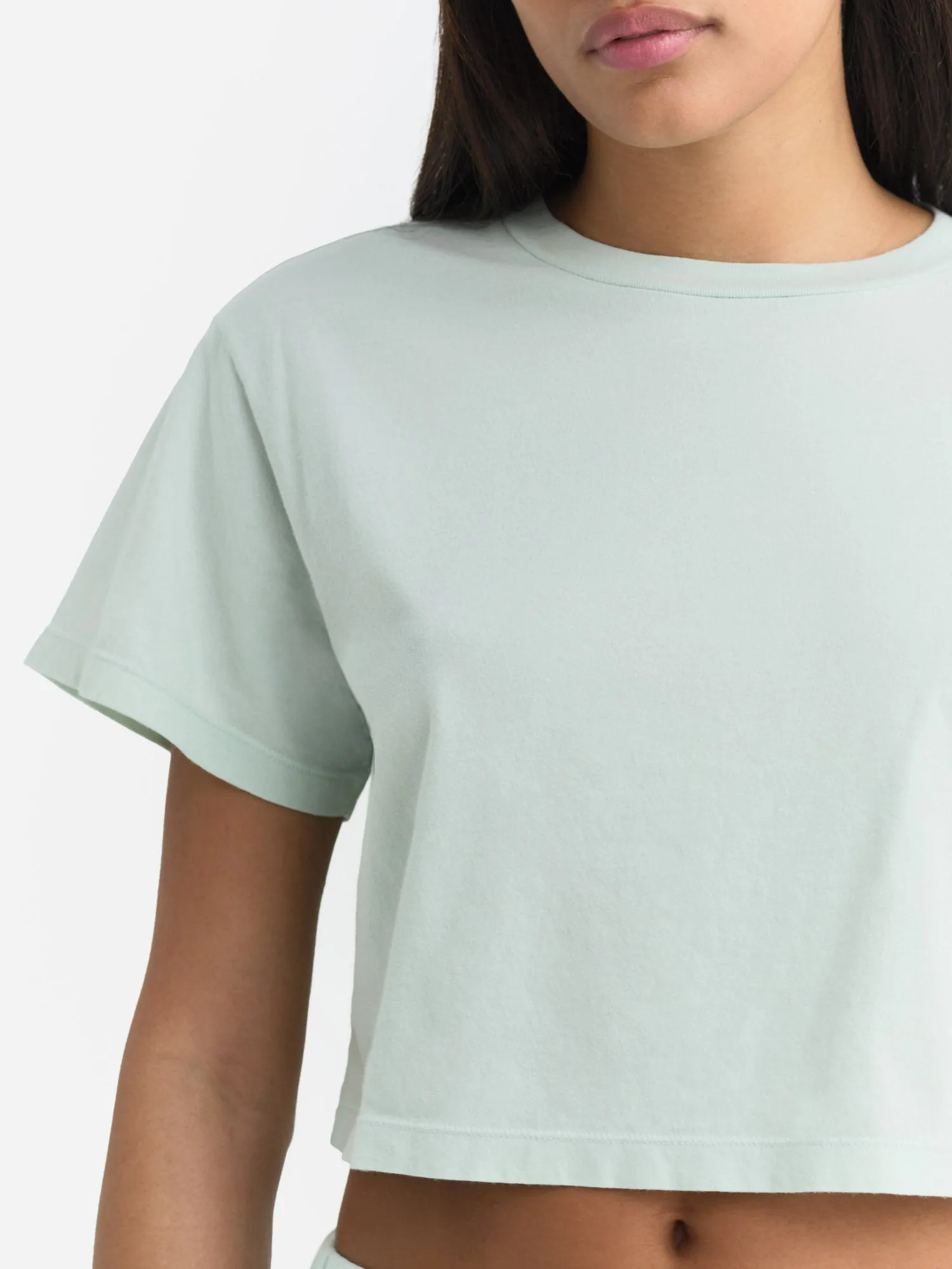 Organic Cotton Relaxed Crop Tee sold by MATE the Label product image thumbnail 4