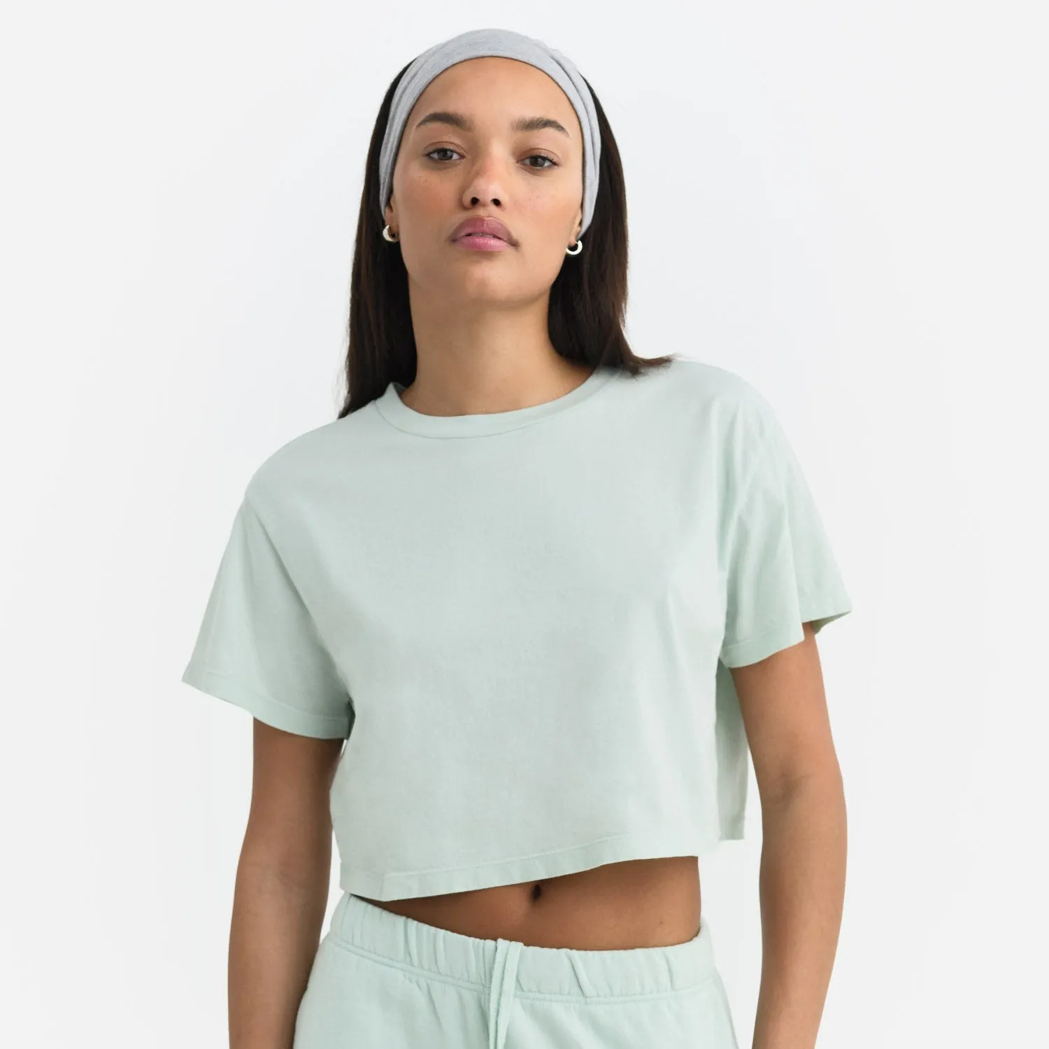 Organic Cotton Relaxed Crop Tee sold by MATE the Label