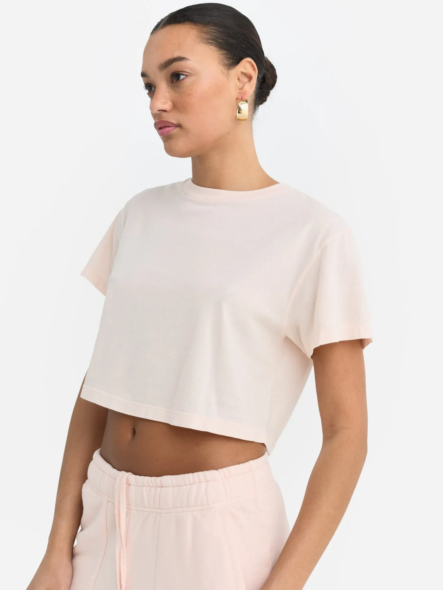 Organic Cotton Relaxed Crop Tee sold by MATE the Label product image thumbnail 4