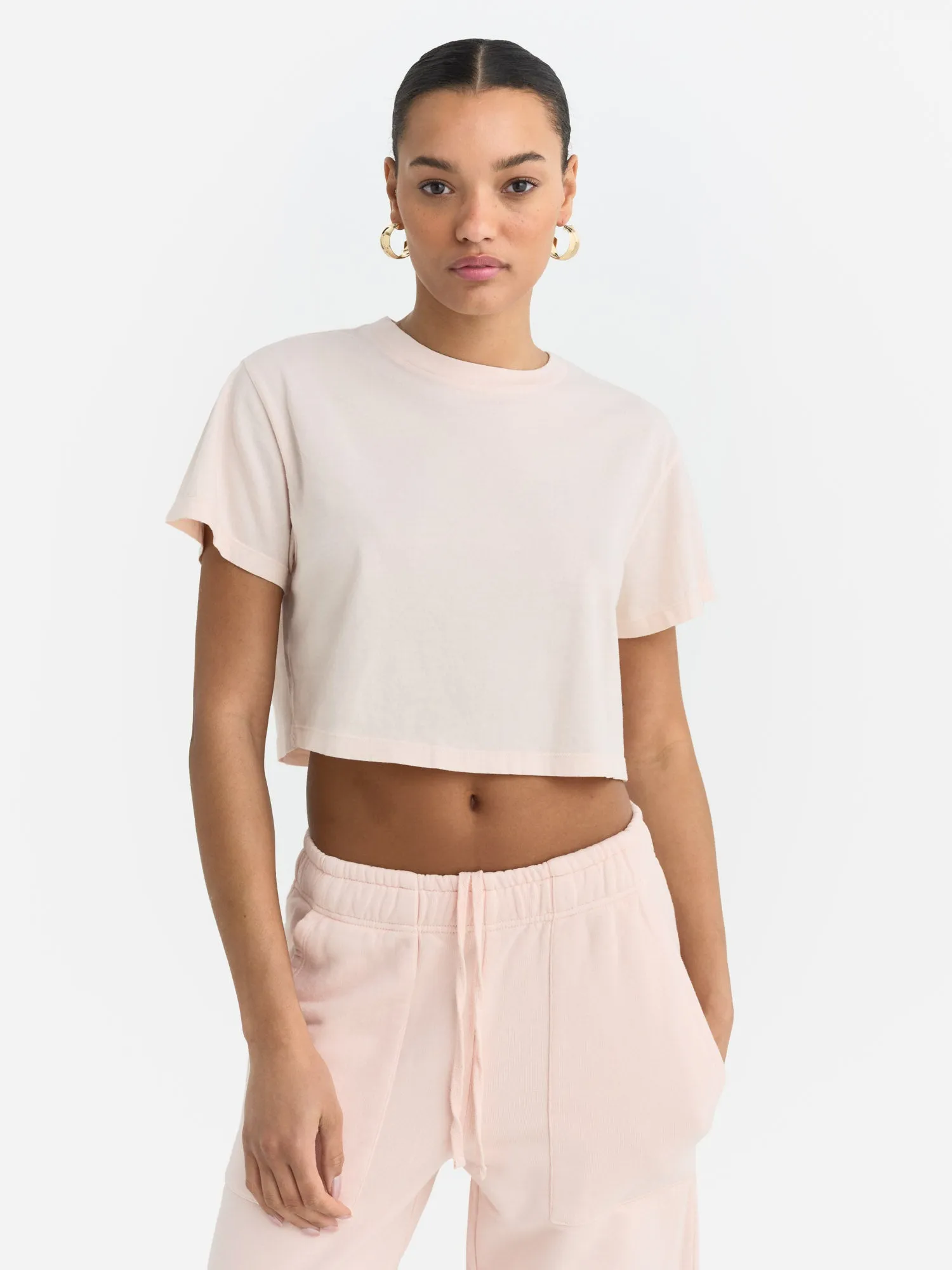 Organic Cotton Relaxed Crop Tee sold by MATE the Label product image thumbnail 2