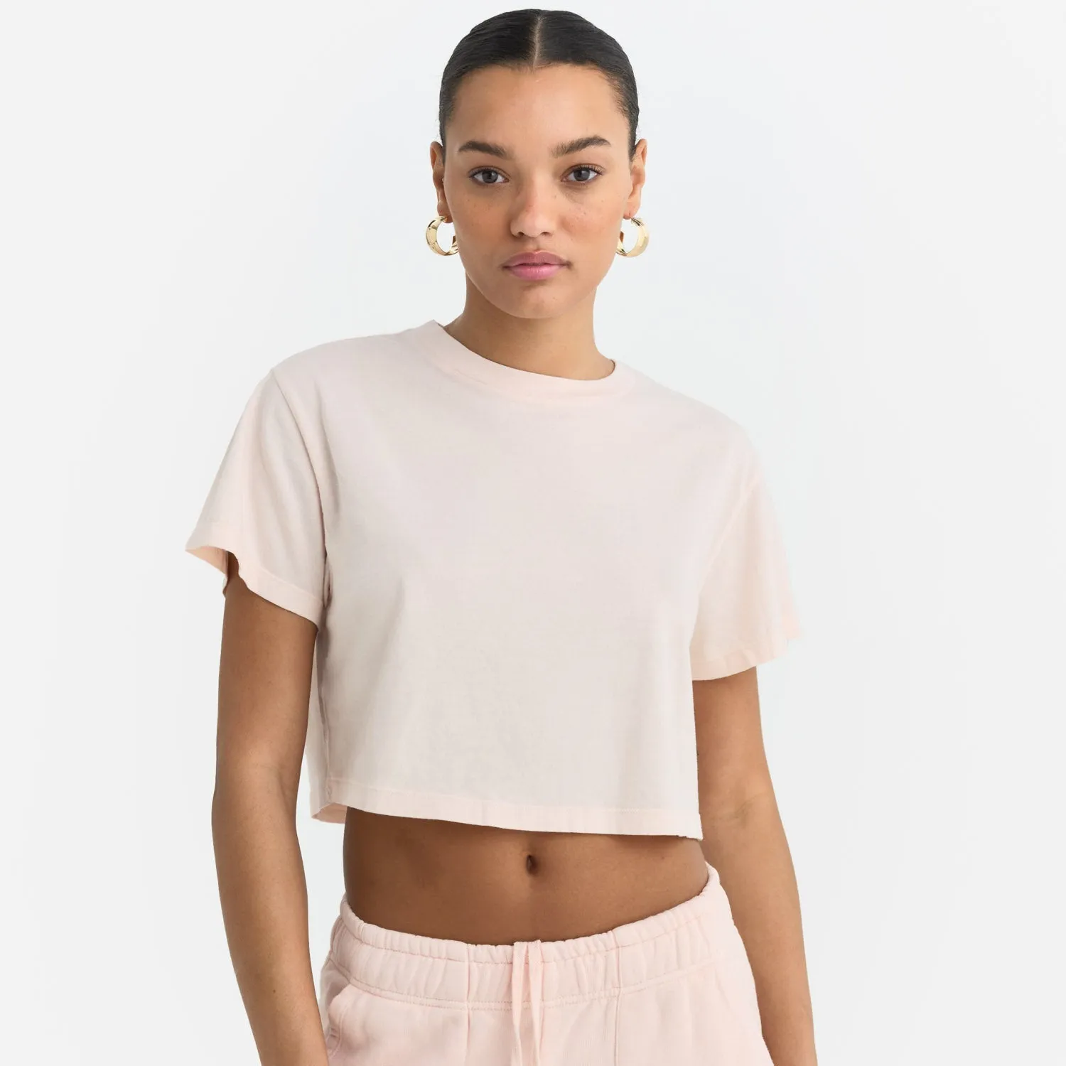 Organic Cotton Relaxed Crop Tee sold by MATE the Label